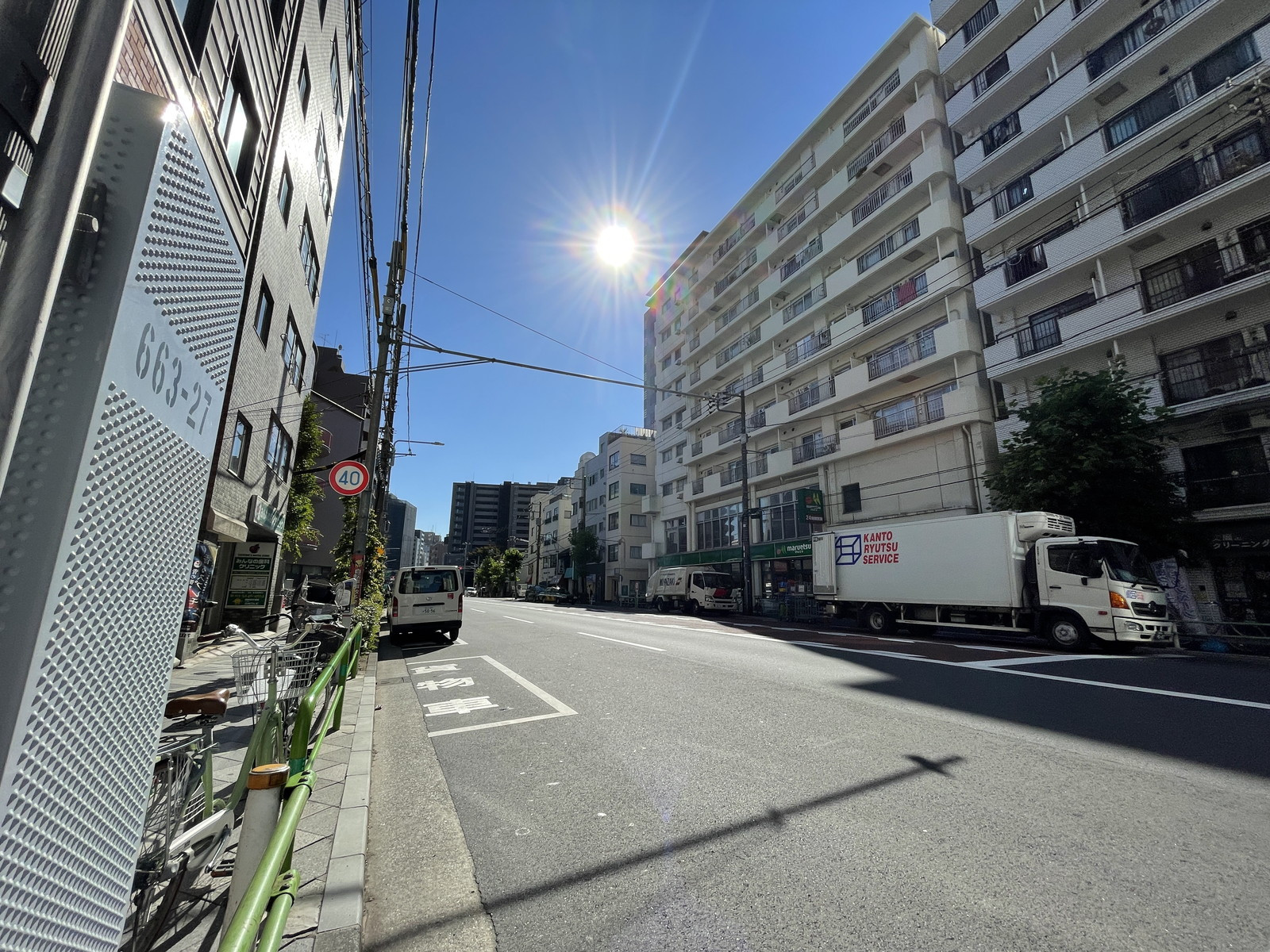 付近の清洲橋通り