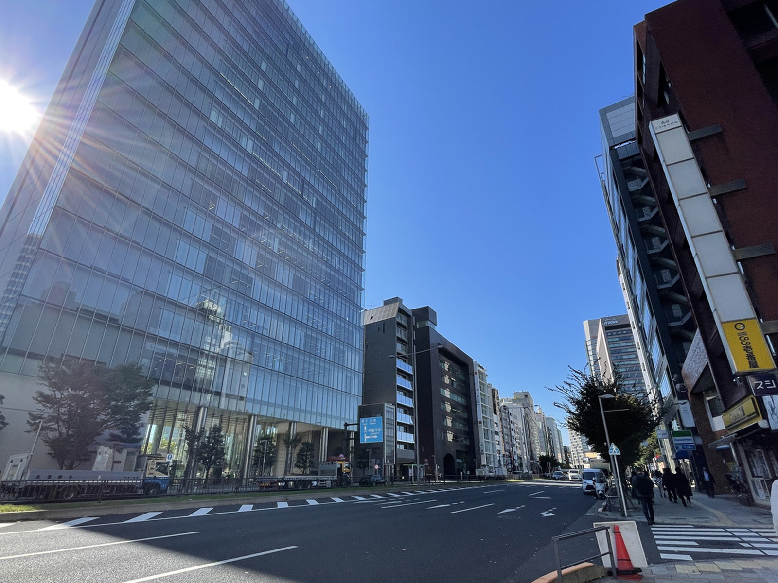ランジェ青山前面の通り