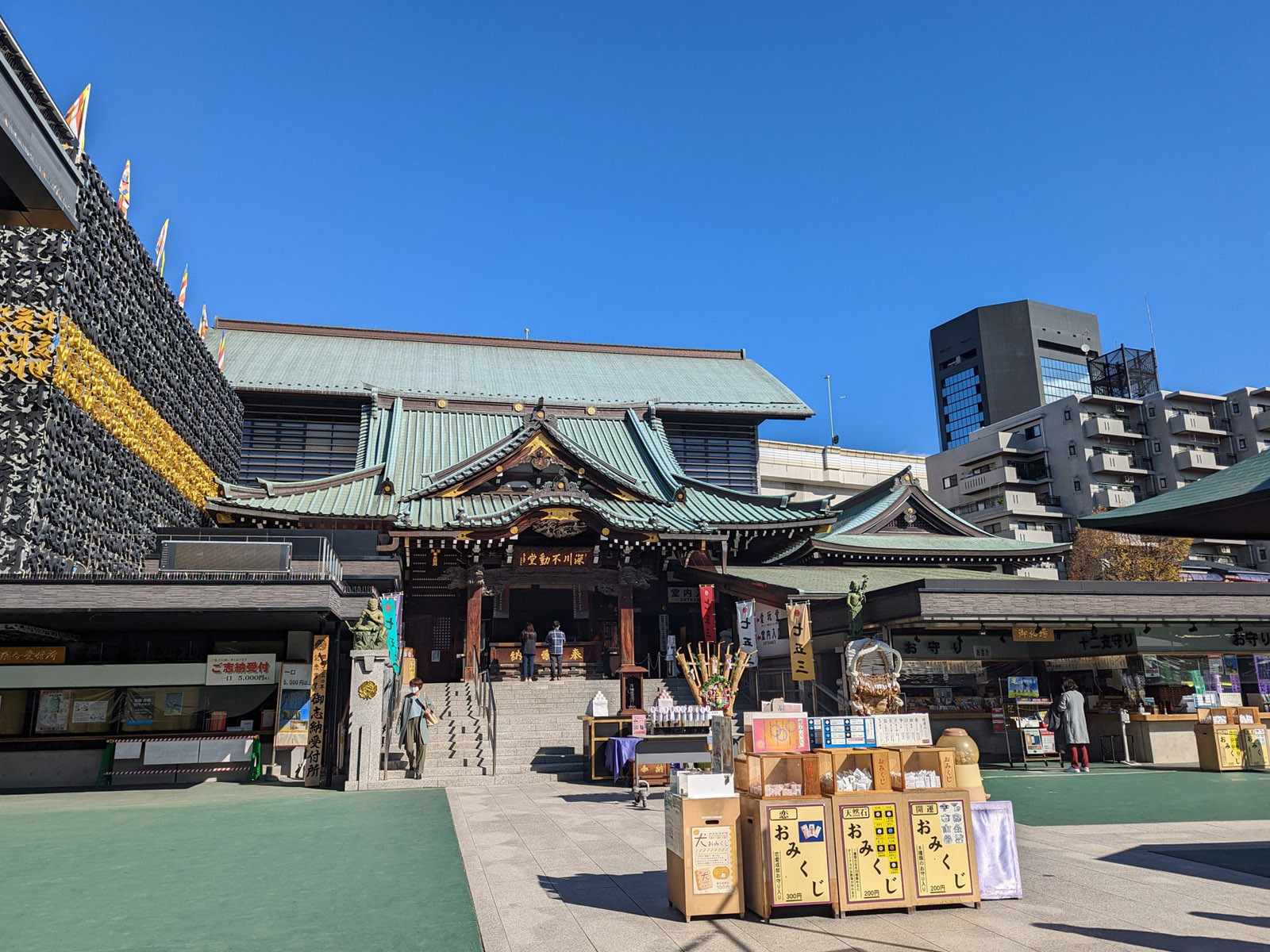 付近の深川不動堂