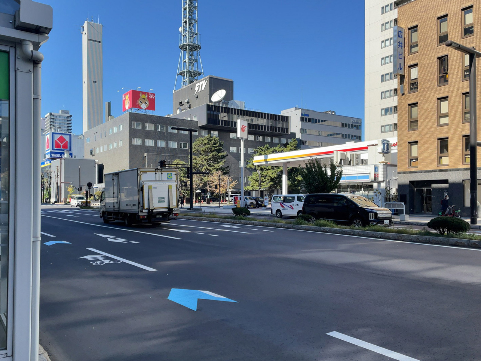 北一条大和田ビル前面の通り
