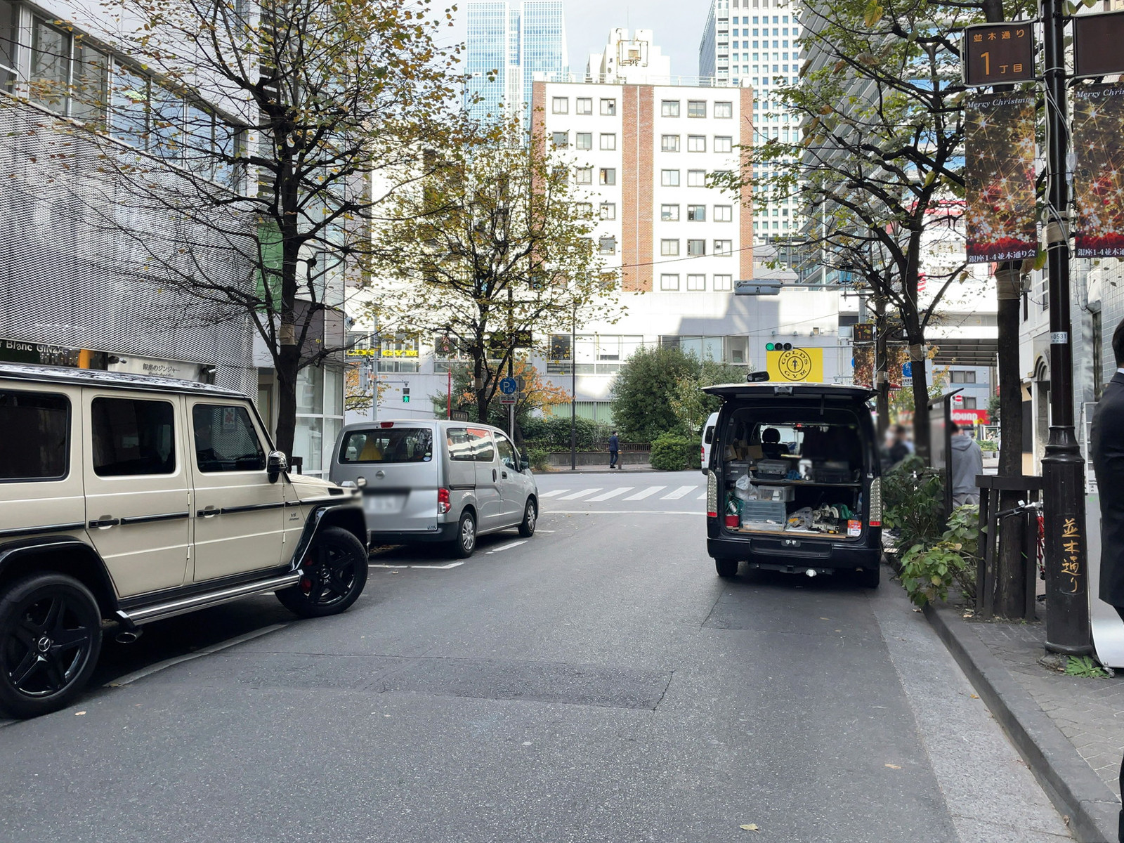 HOLON-GINZA2前面の並木通り