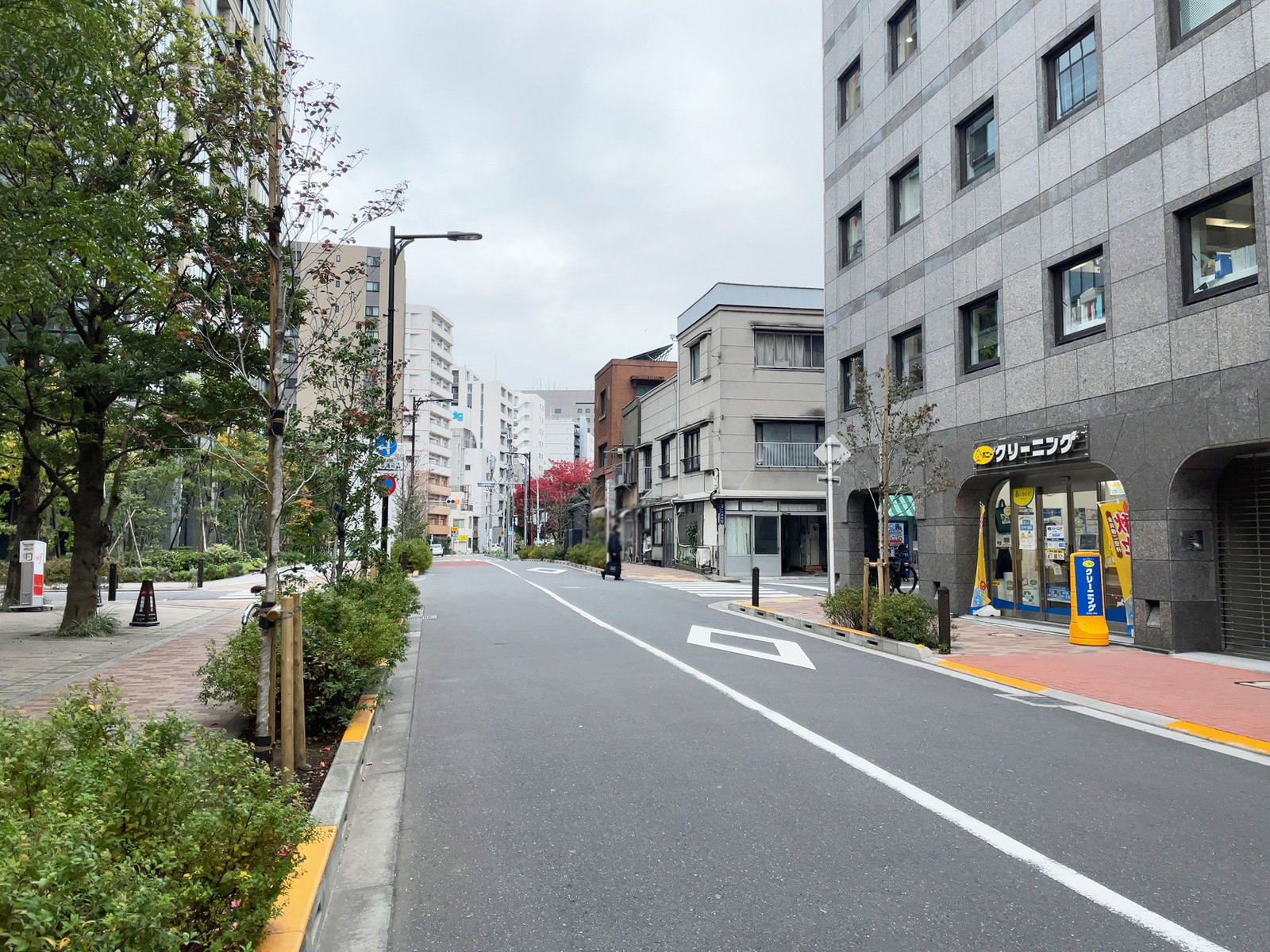 湊日本ビル前面の通り