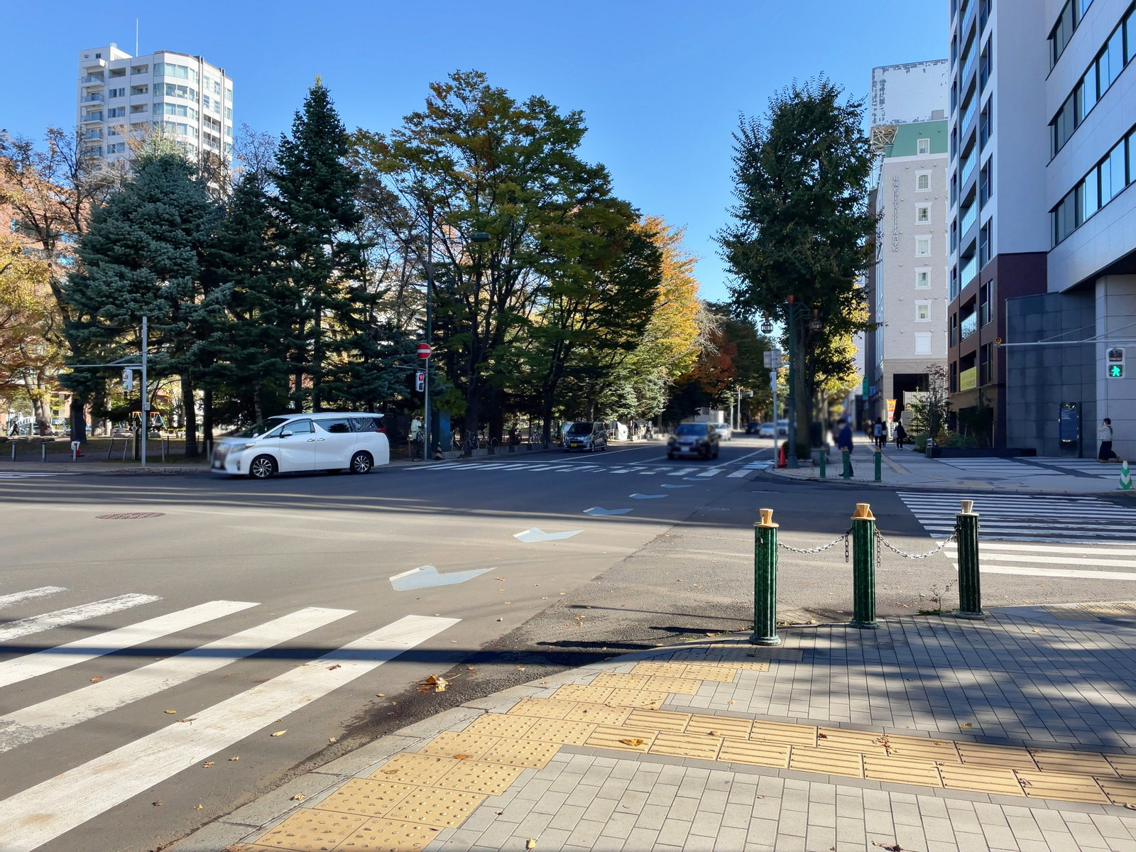 ダンロップSKビル前面の大通