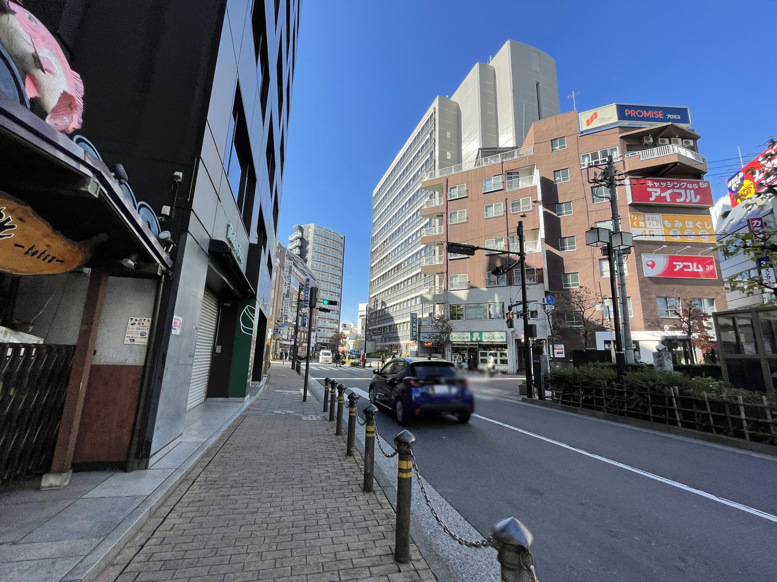 アイリス大森シティ前面の通り