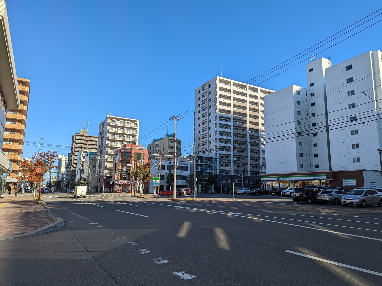 日伊文化会館新館前面の通り