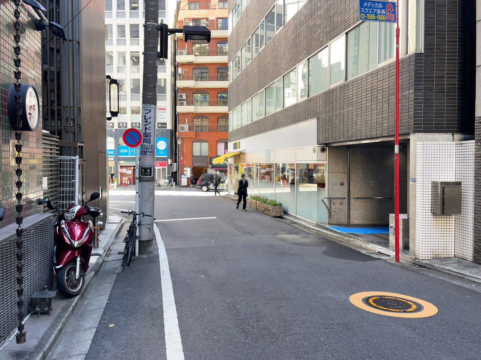 M.Y赤坂ビル前面の通り