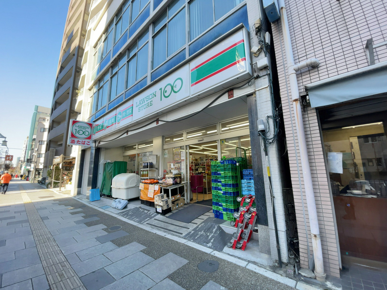 近くのローソンストア100 浅草通り店