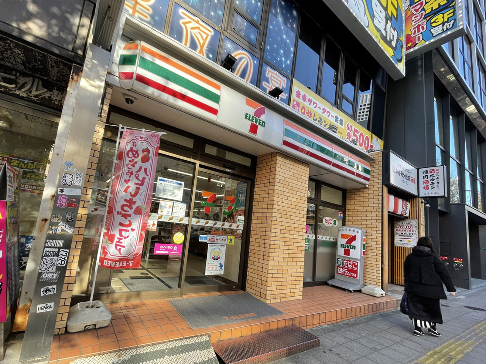 徒歩1分のセブンイレブン新宿駅西店