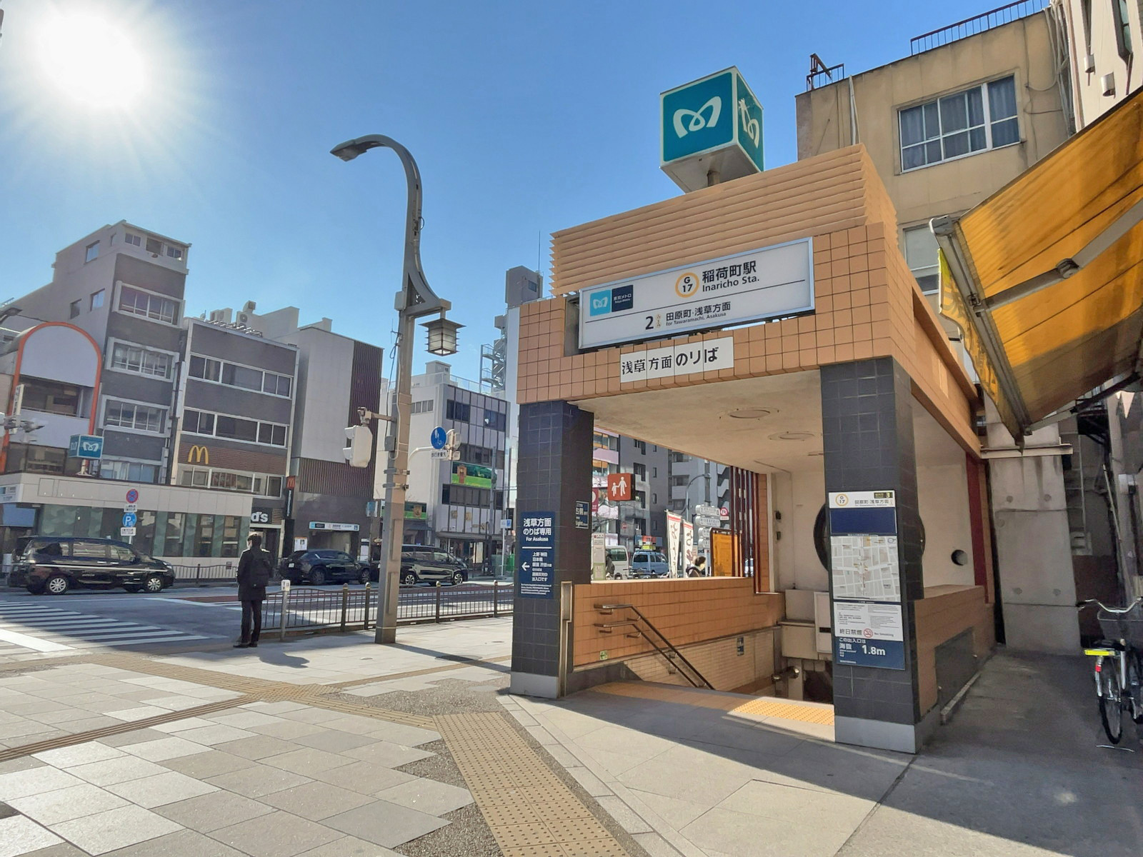 最寄りの「稲荷町駅」