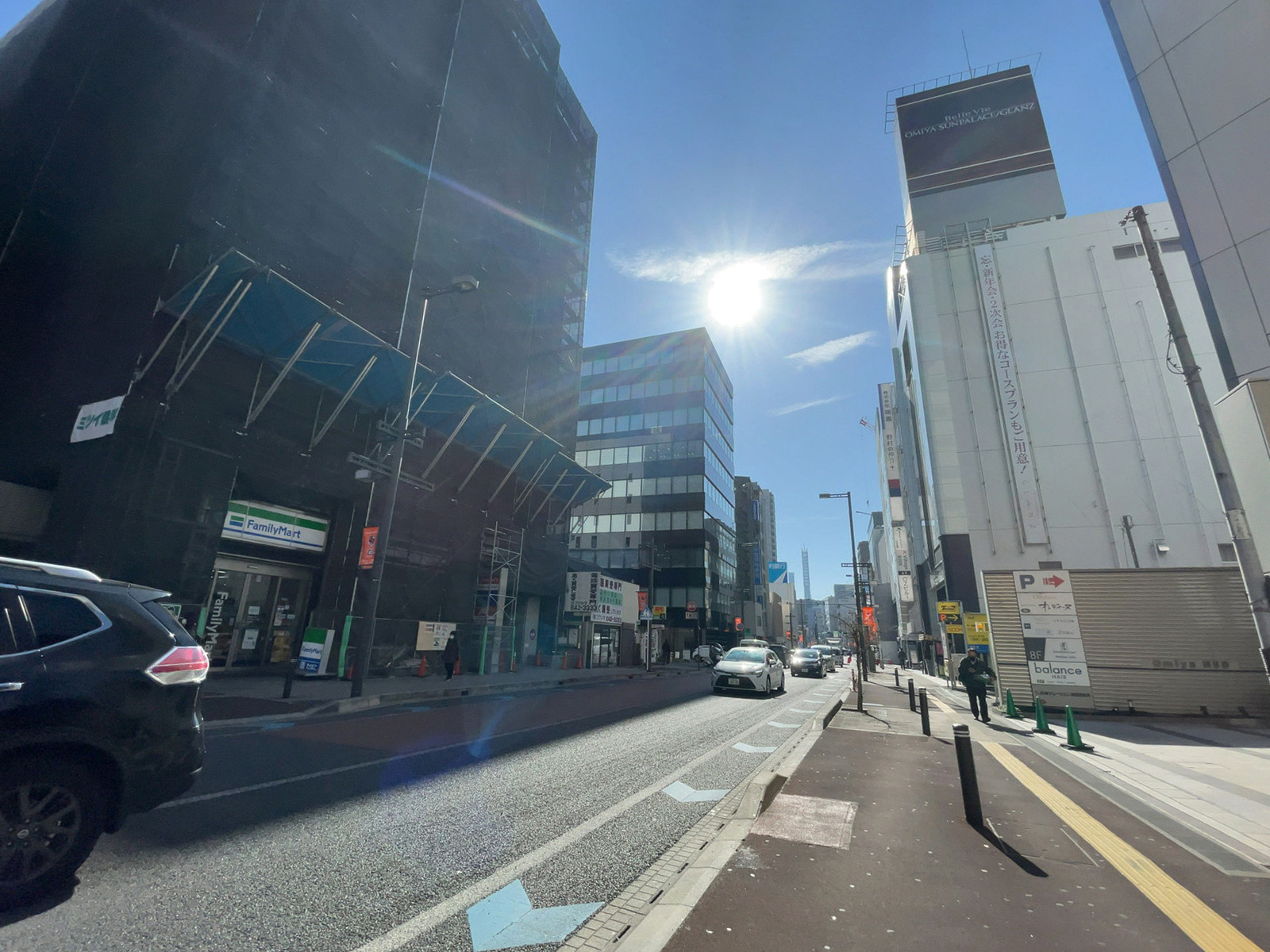 大宮仲町AKビル前面の通り