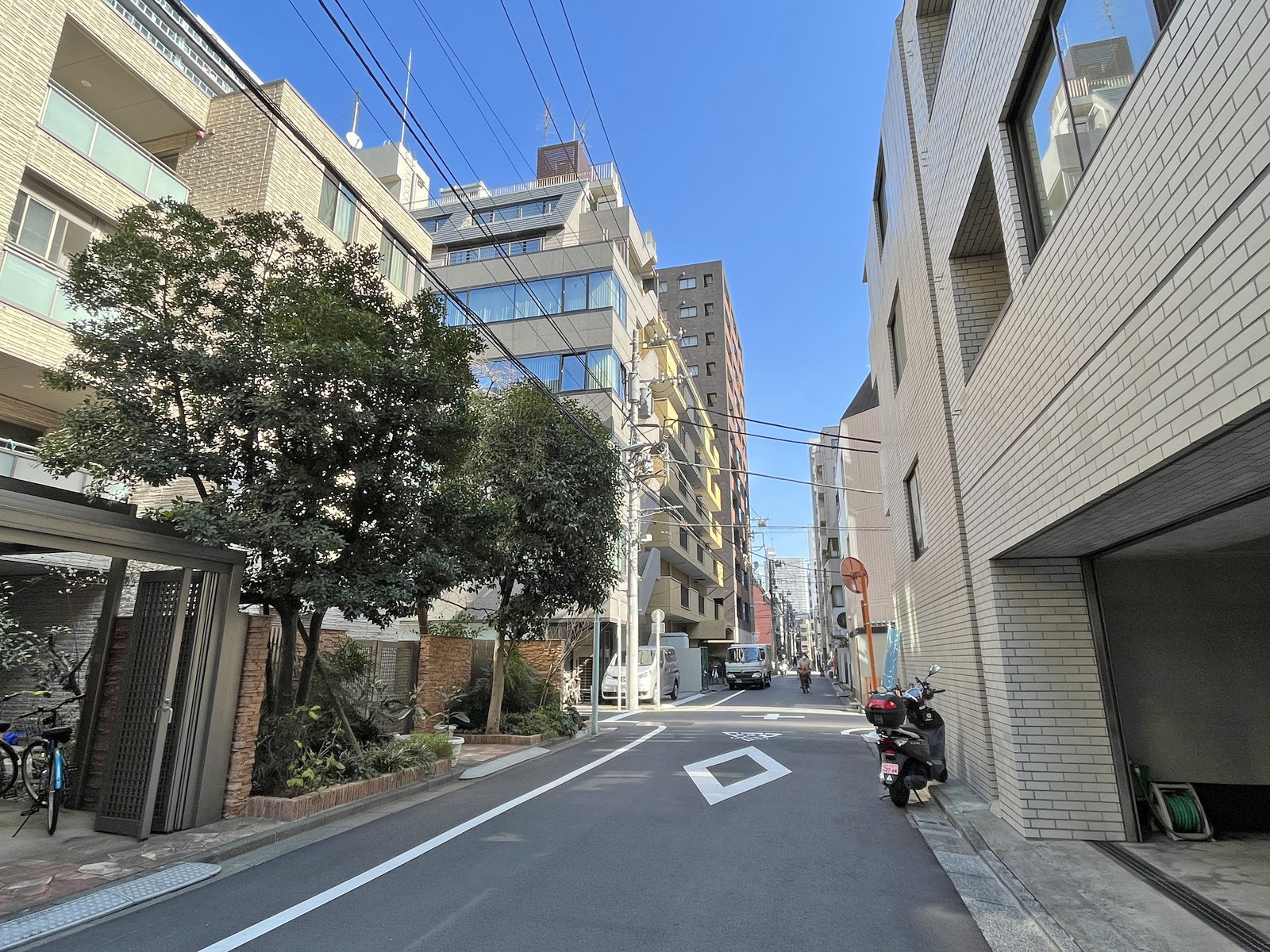 中央山田ビル前面通り
