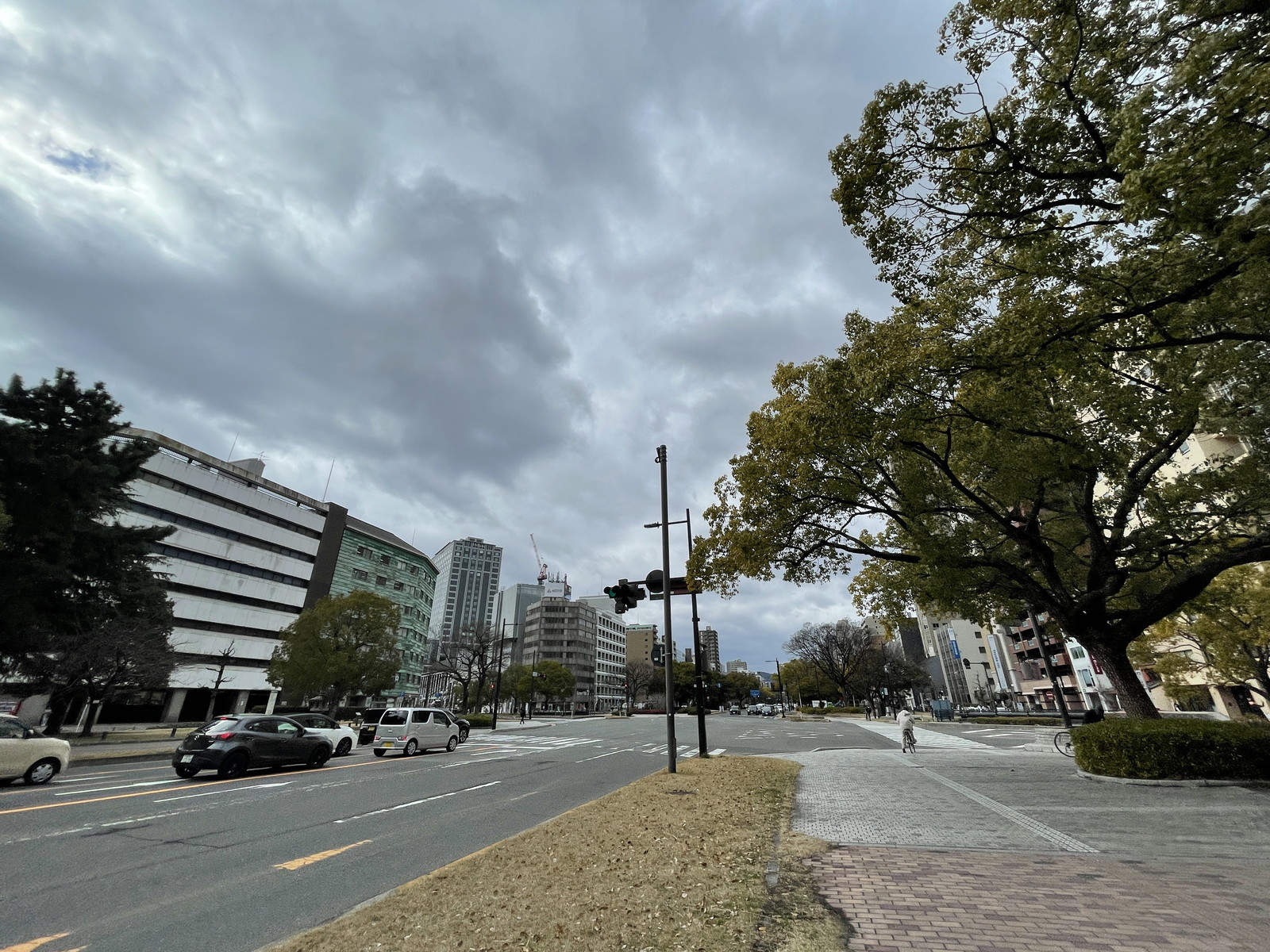 富士見町熊本ビル前面の通り