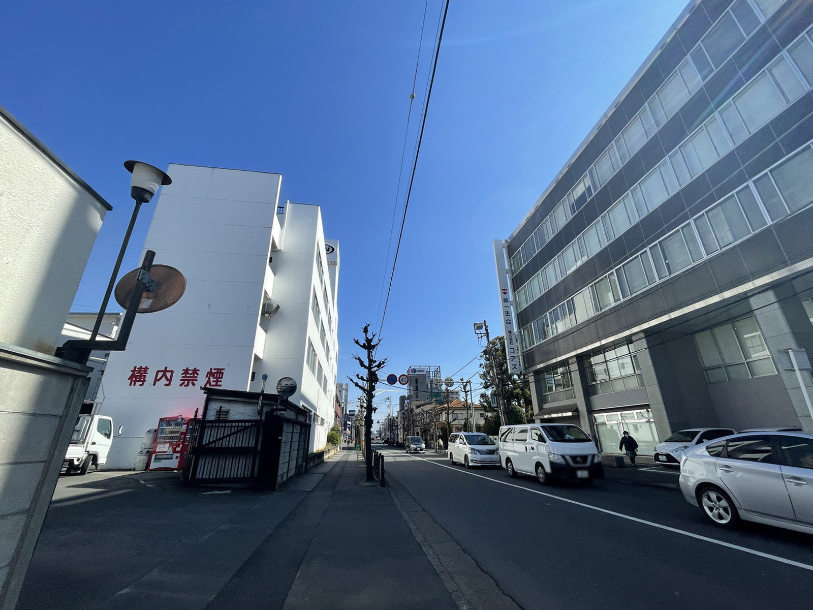 大宮東町第一生命ビル前面の通り