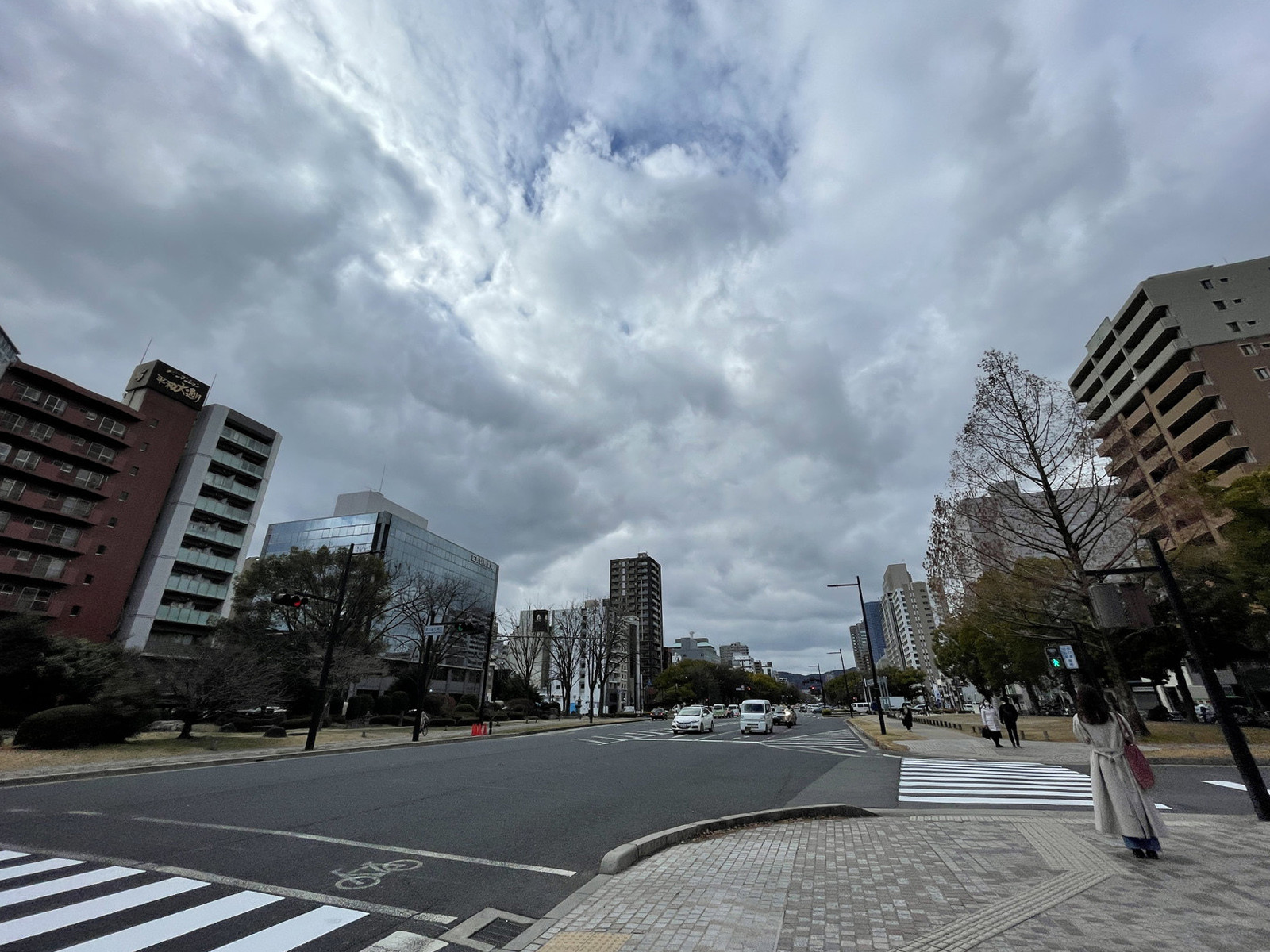 付近の平和大通り