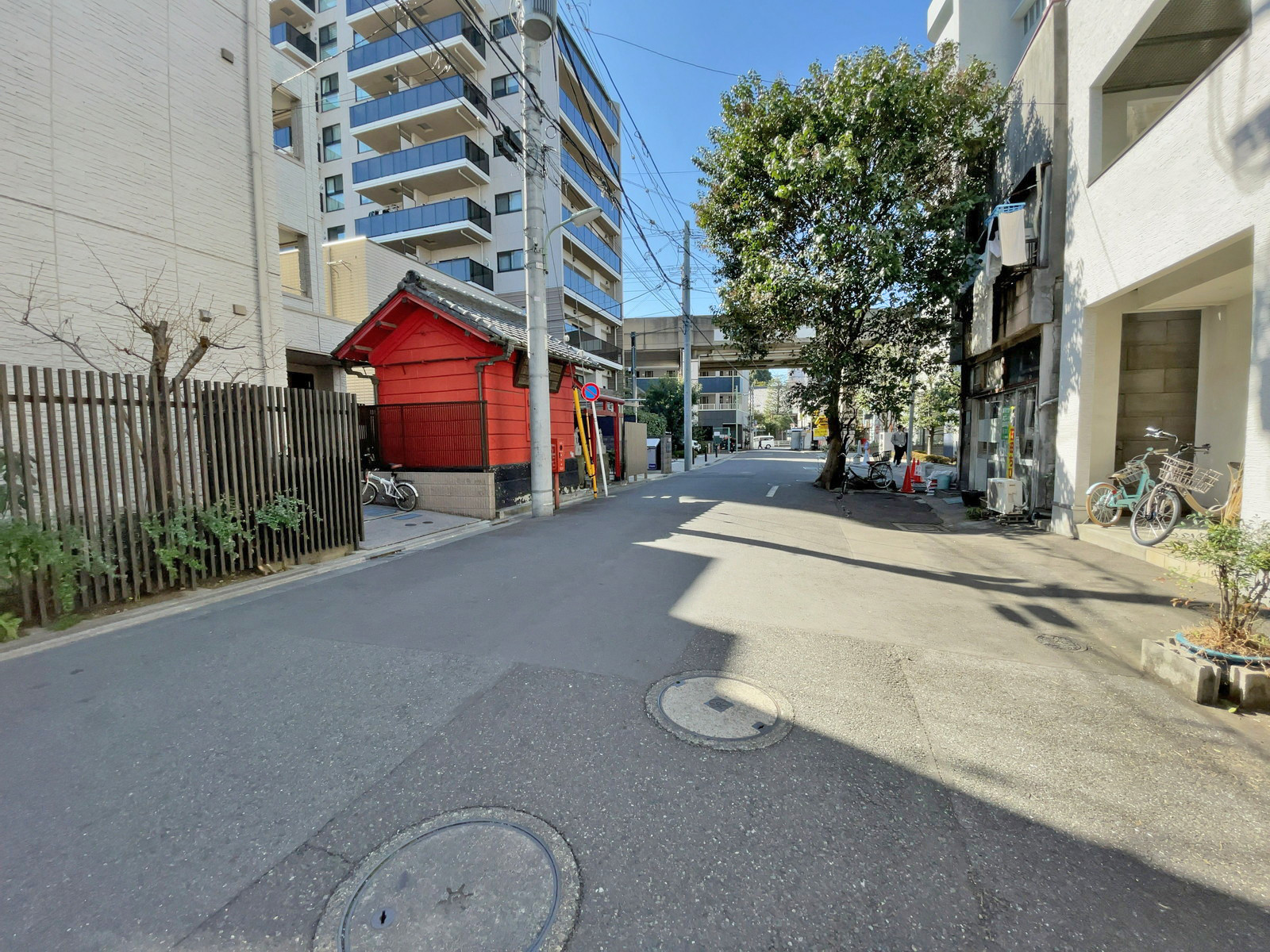 PAL南品川ビル前面の通り