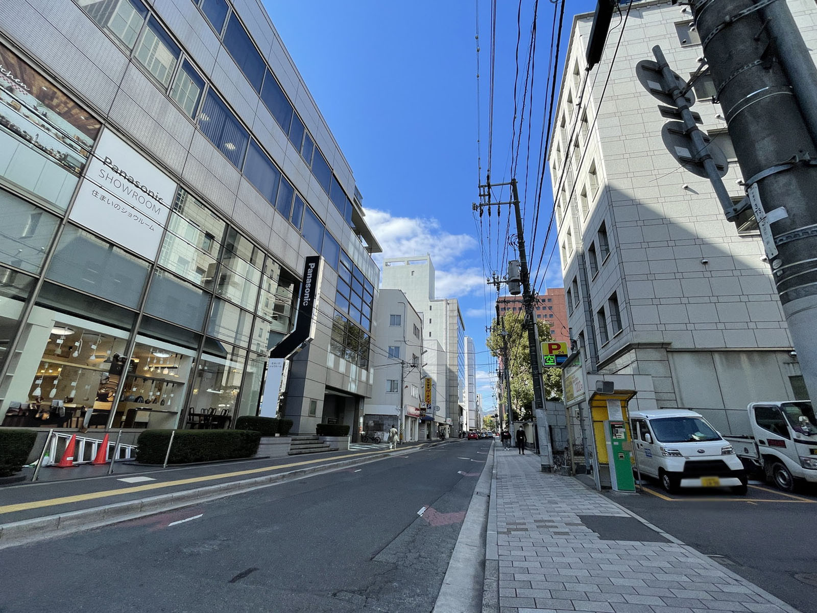 JDS袋町ビル前面の通り
