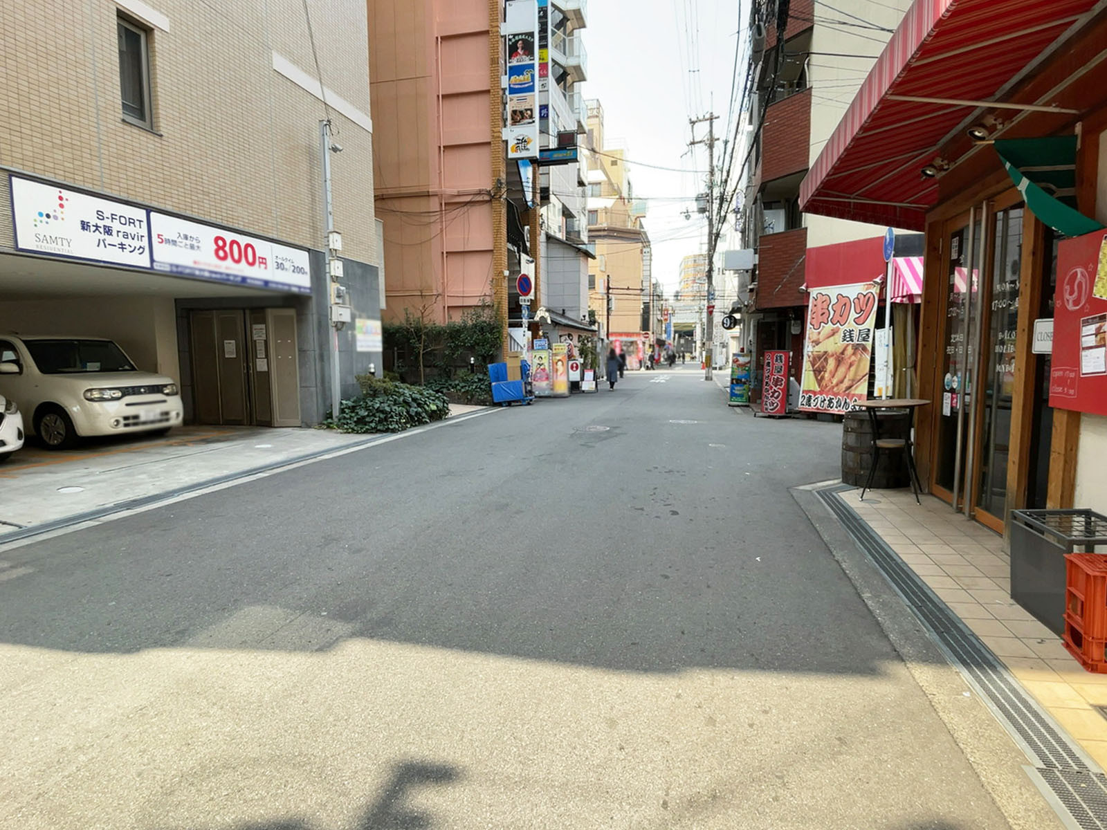 NLC新大阪ビジネスゾーン3番館前面の通り