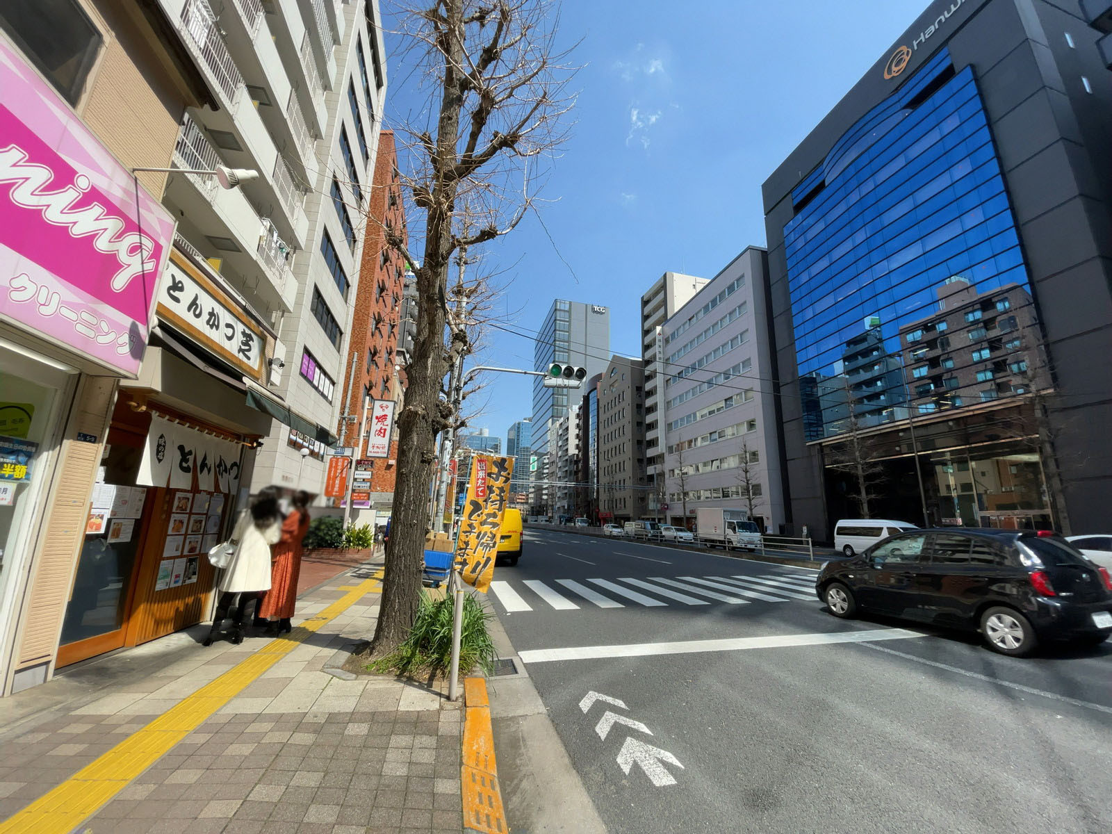 ACN田町ビル前面の第一京浜
