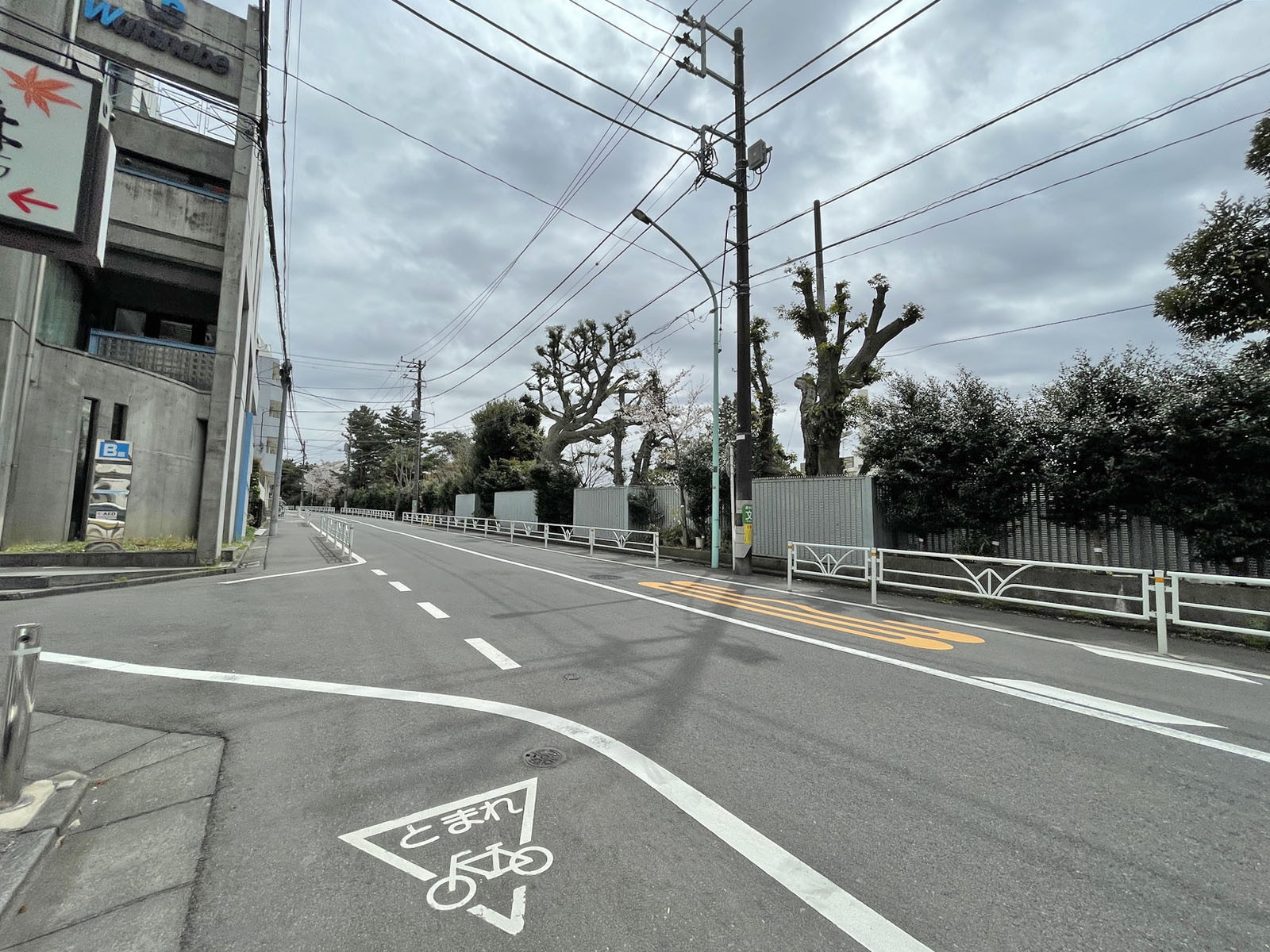 美芳ビル前面の通り