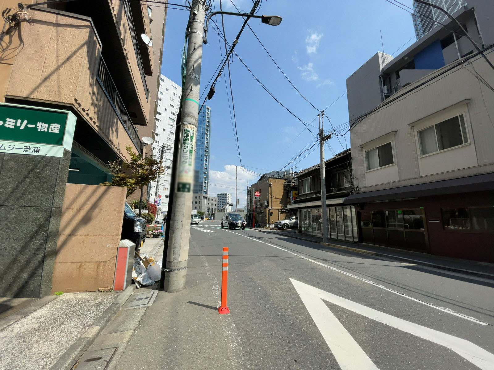 エムジー芝浦前面の通り