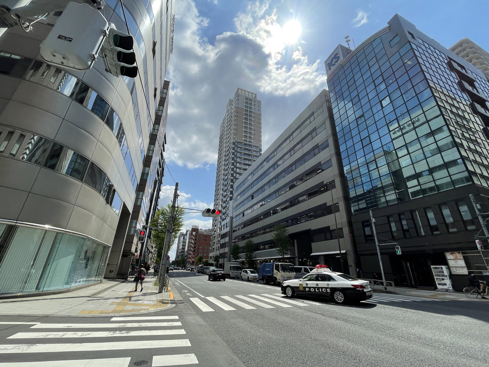 東池袋セントラルプレイス前面の通り