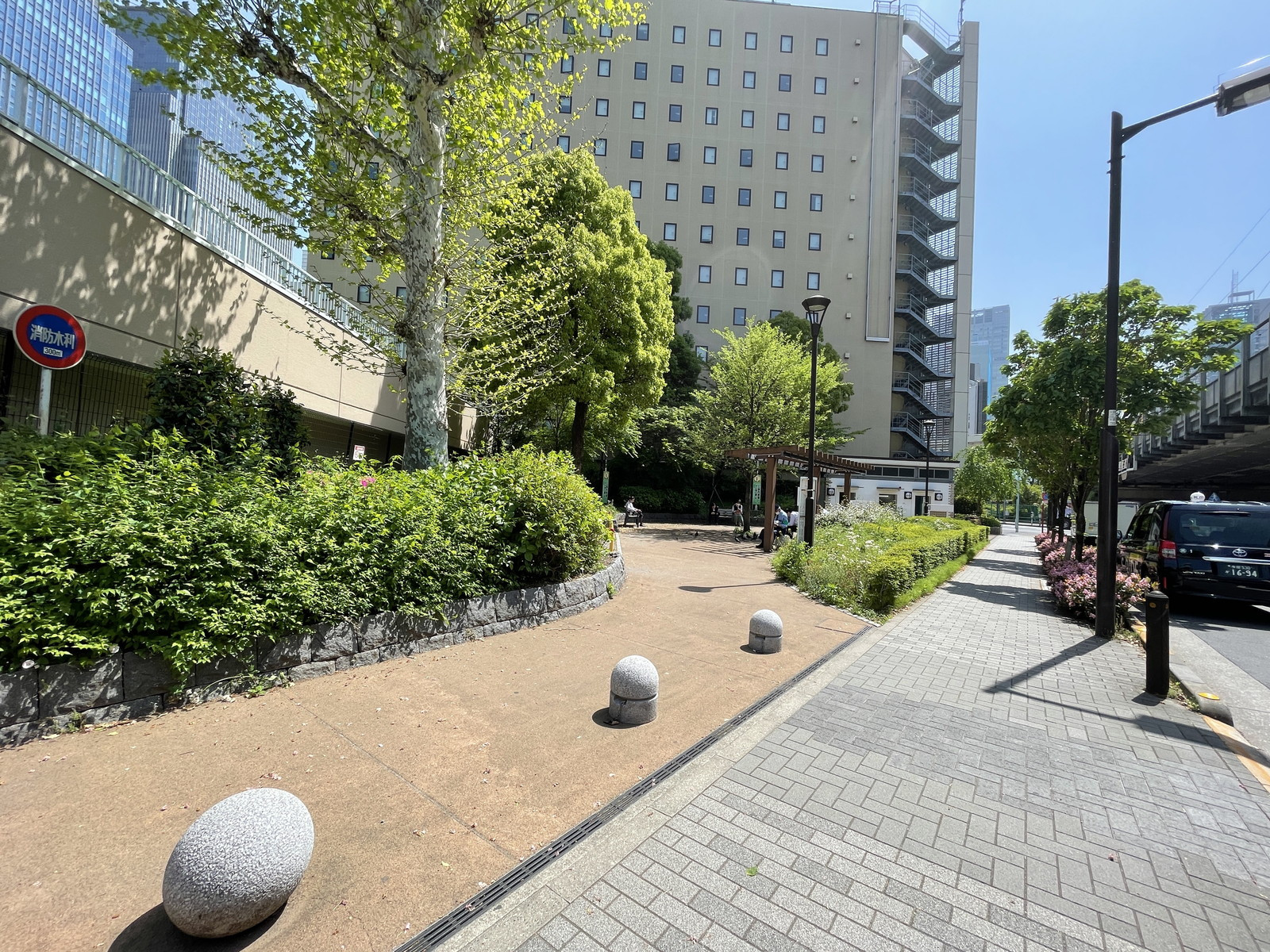 付近の中央区立常盤公園