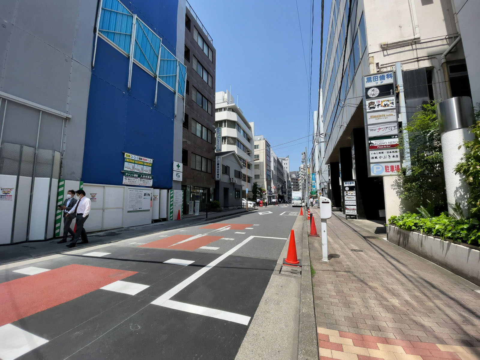 矢萩第2ビル前面の通り