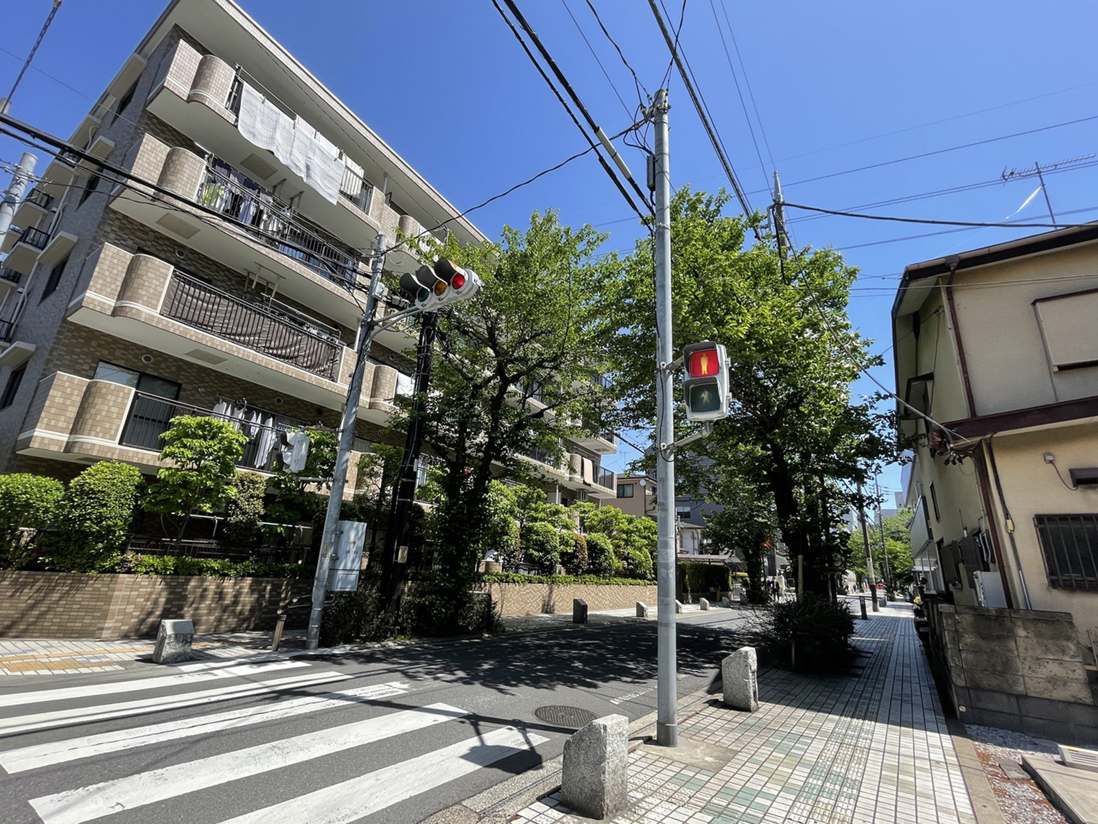 周辺は閑静な住宅エリア