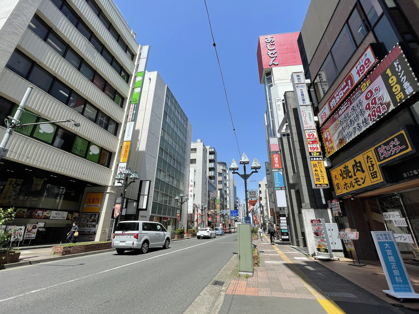 イーストゲート大宮ビルA館前面の通り