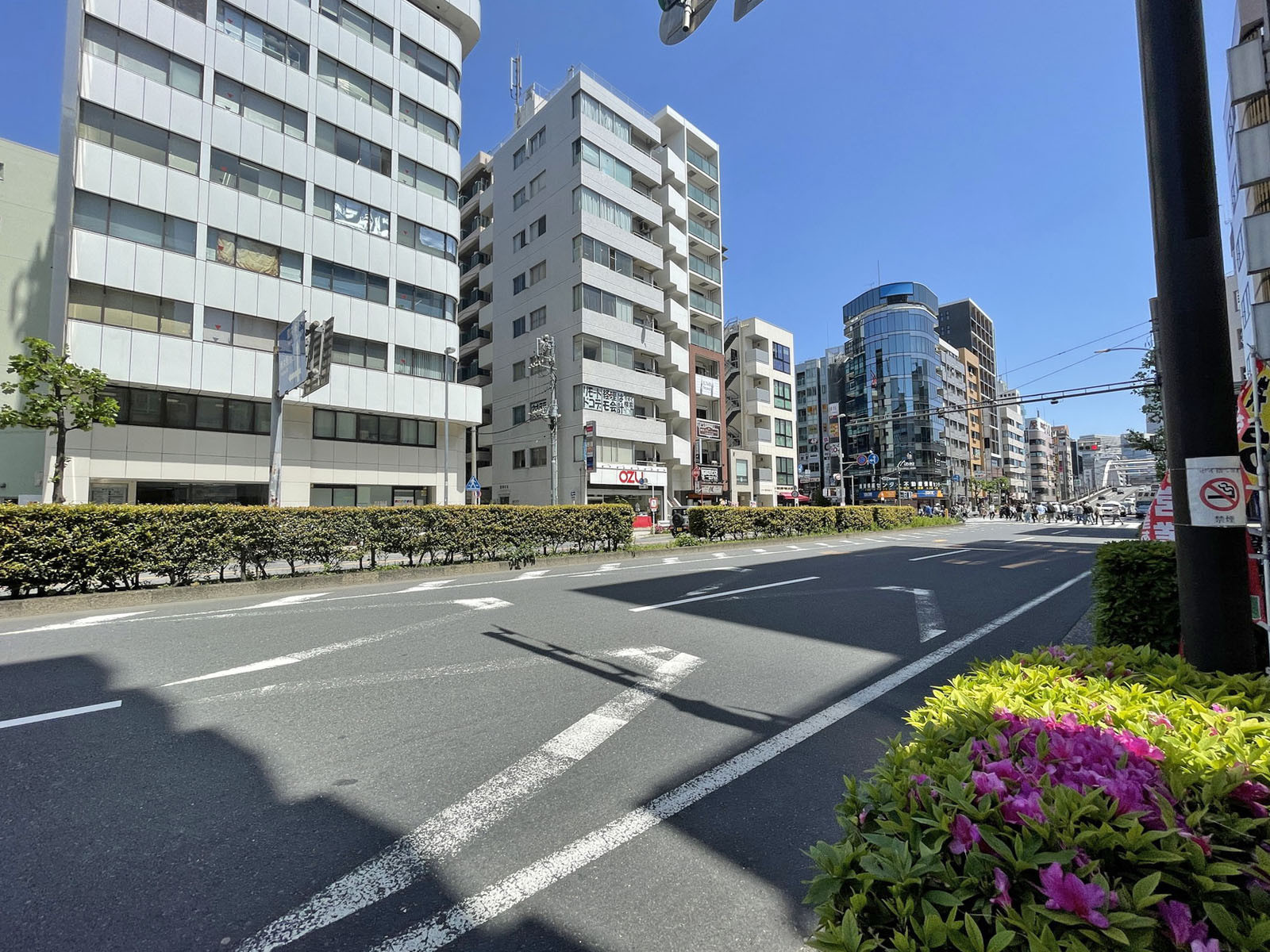 瑞穂横浜ビル前面の通り