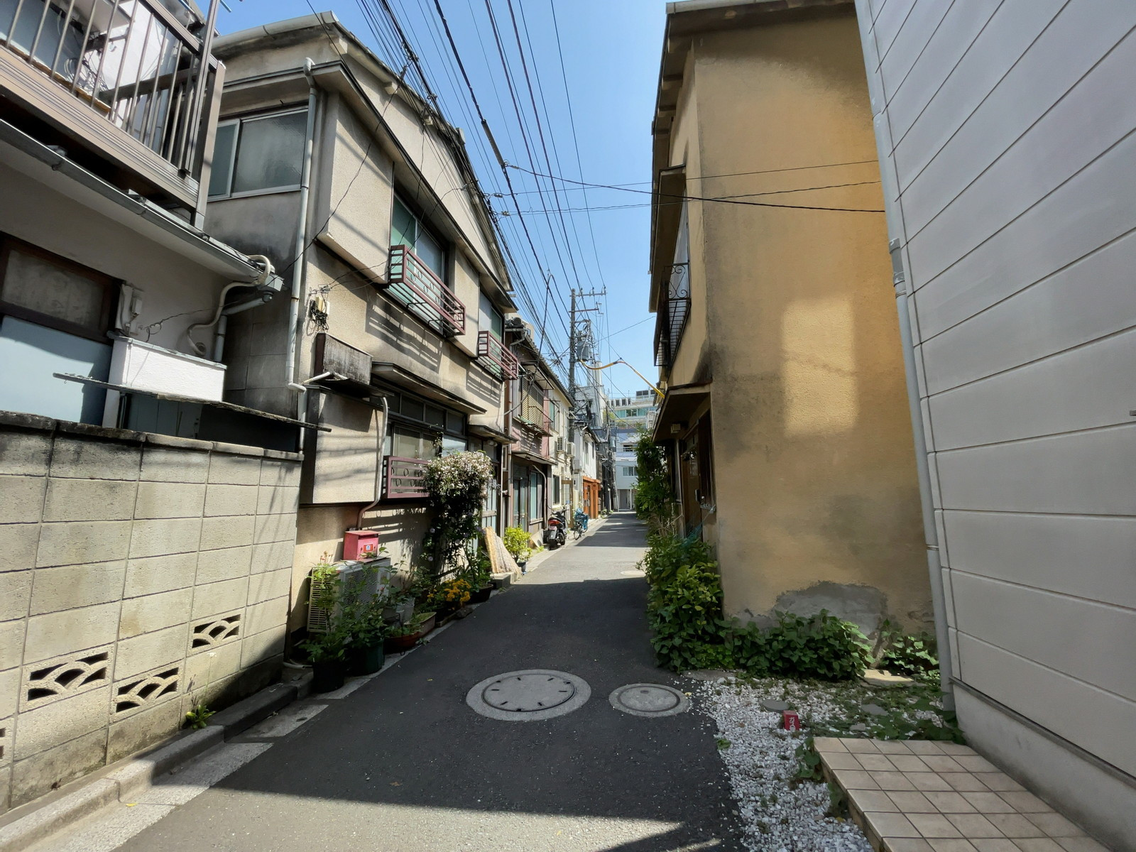 広尾ハウス53ビル前面の通り