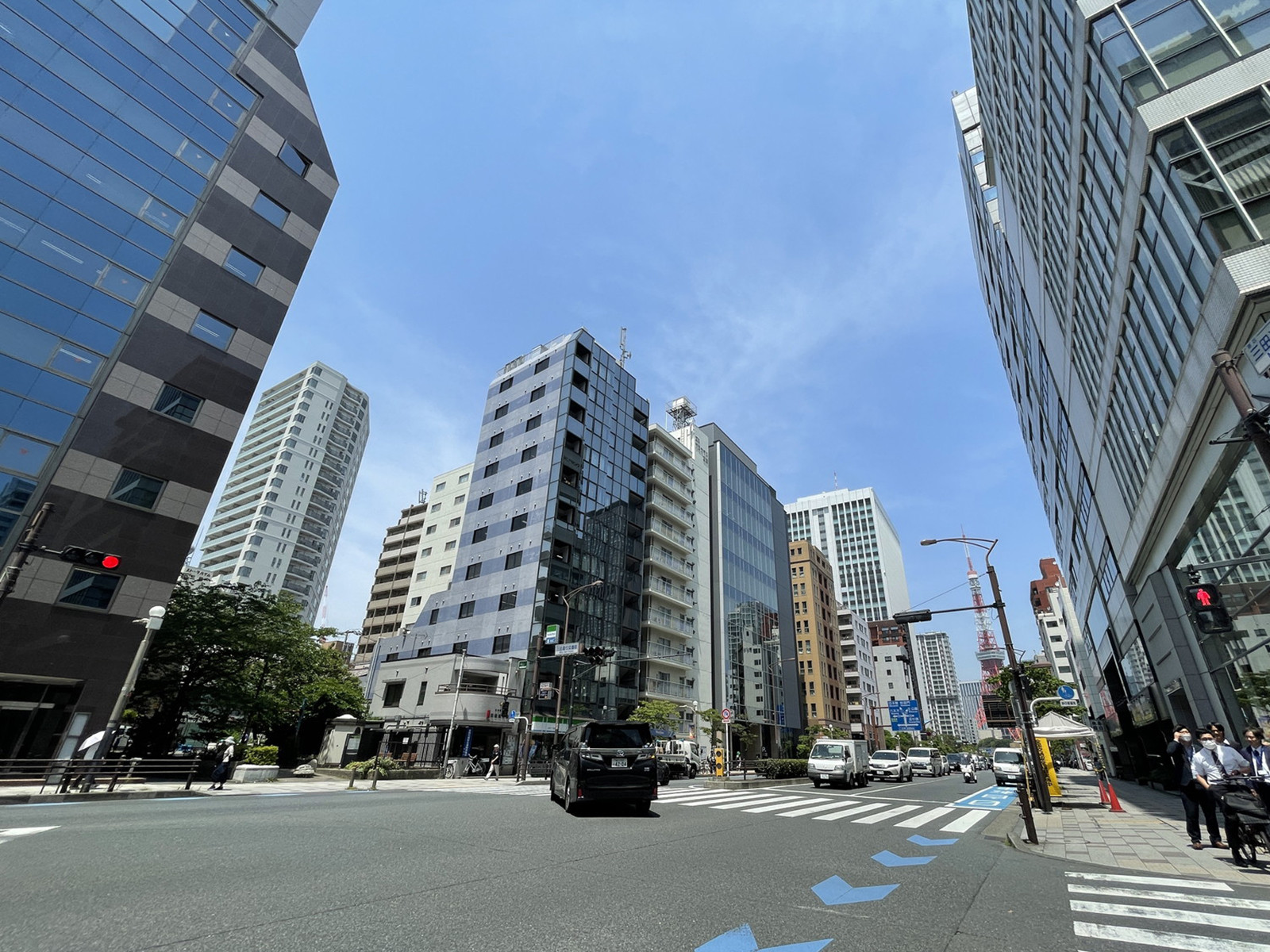 KDX三田ビル前面の通り