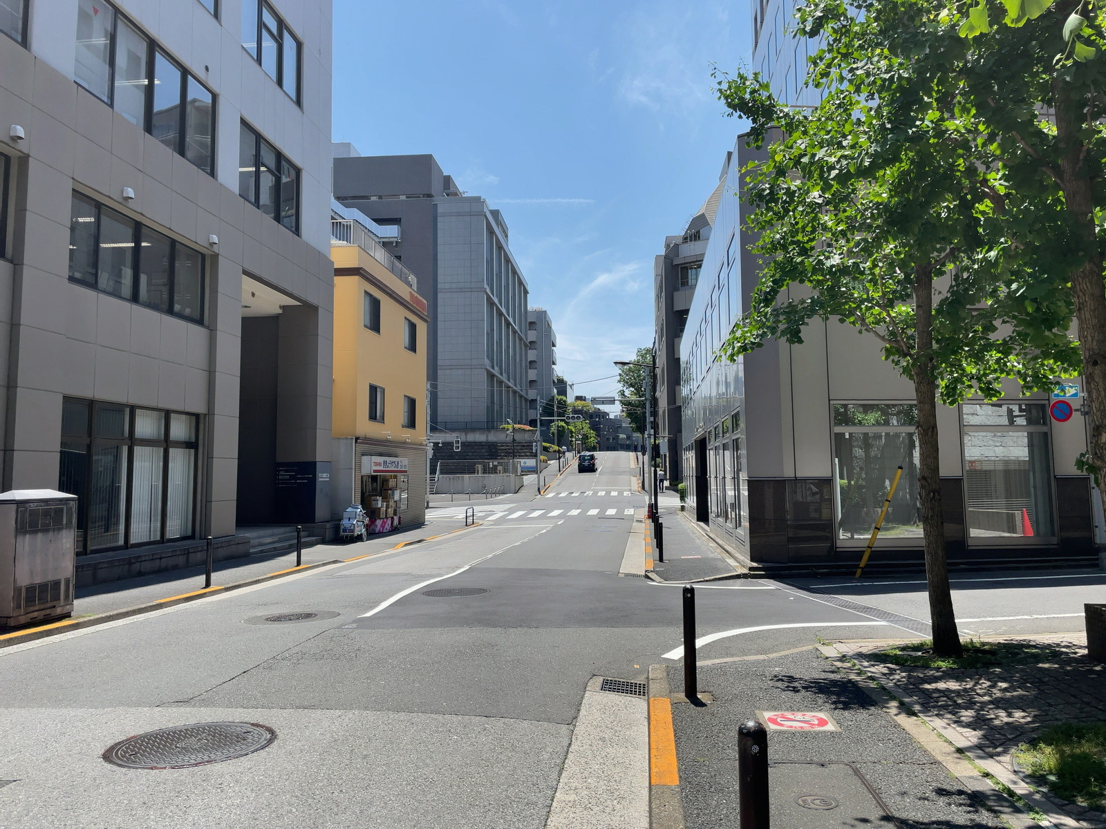 BCプラザ前面の通り