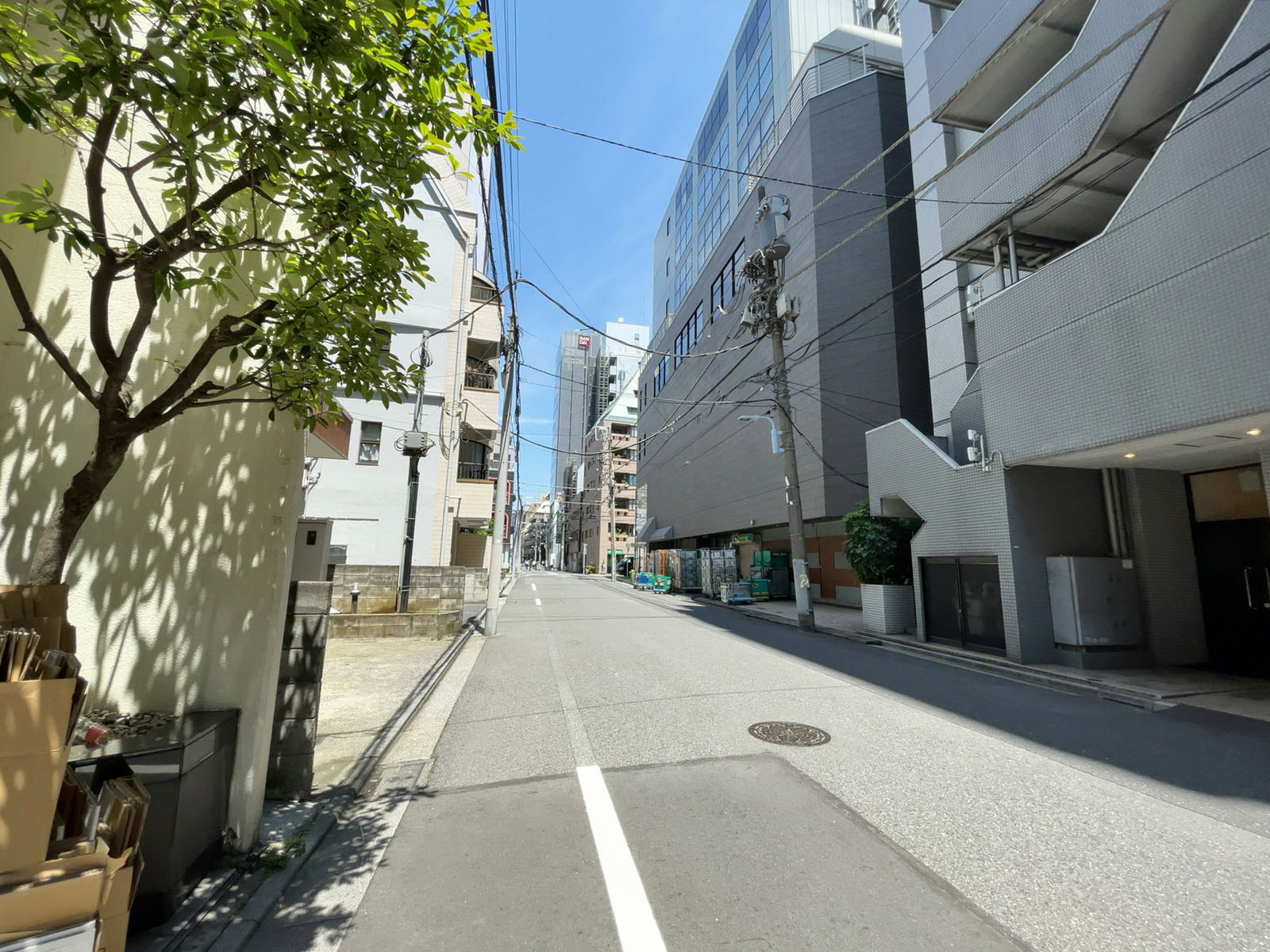 駒形一丁目ビル前面の通り