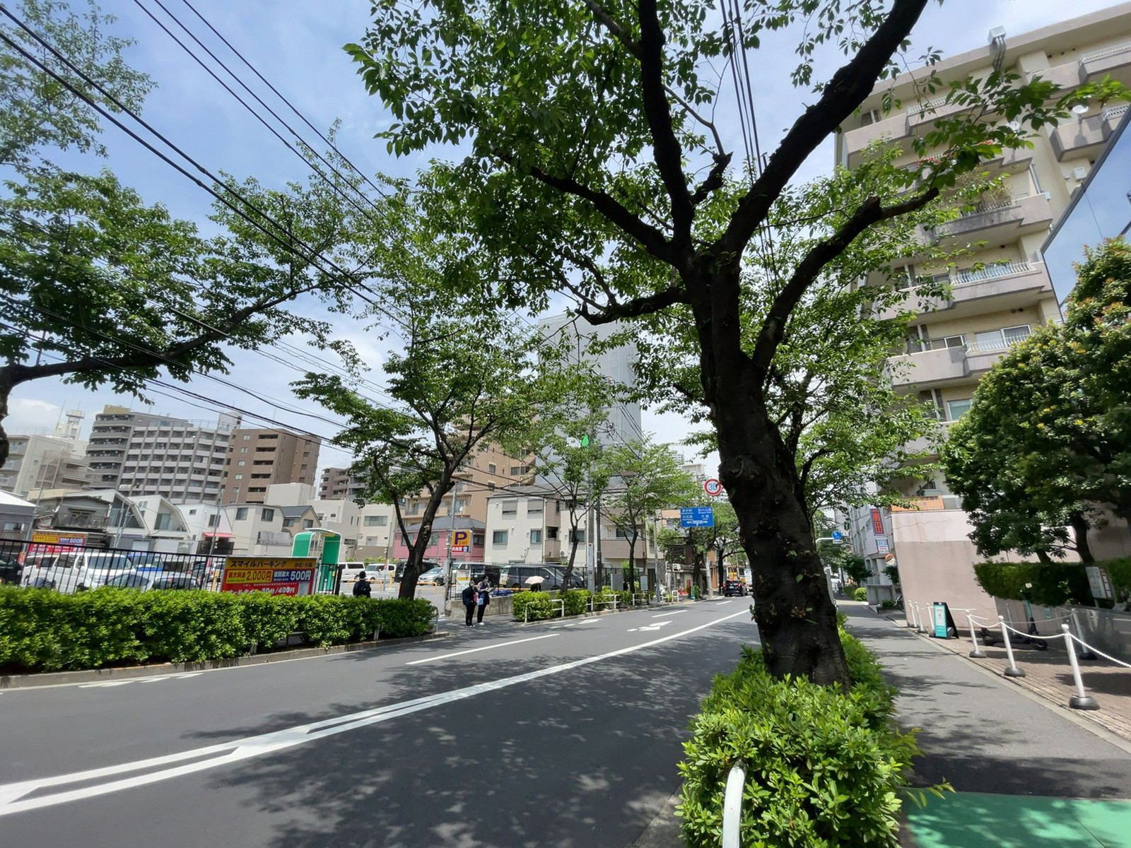 目黒テクノビル前面の通り