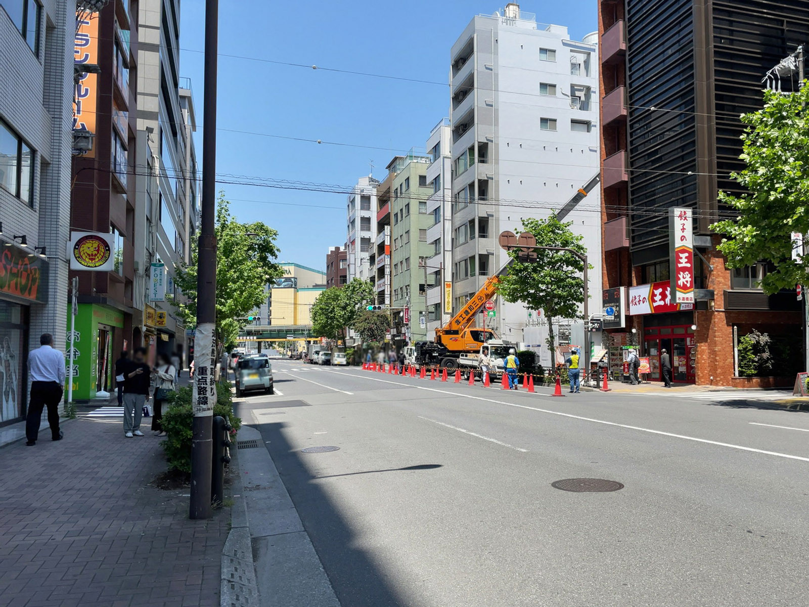 付近の水道橋西通り
