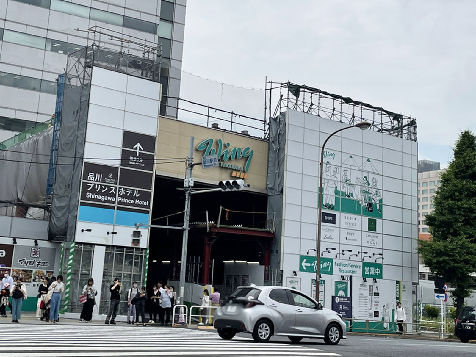 付近のウィング高輪