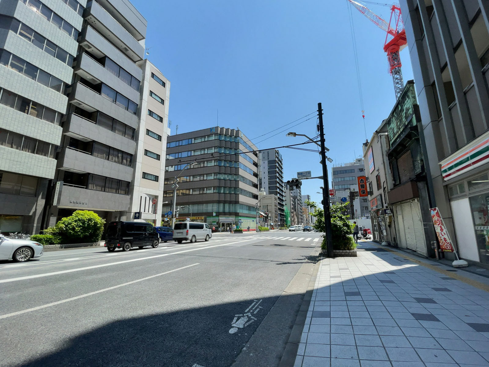 付近の蔵前橋通り