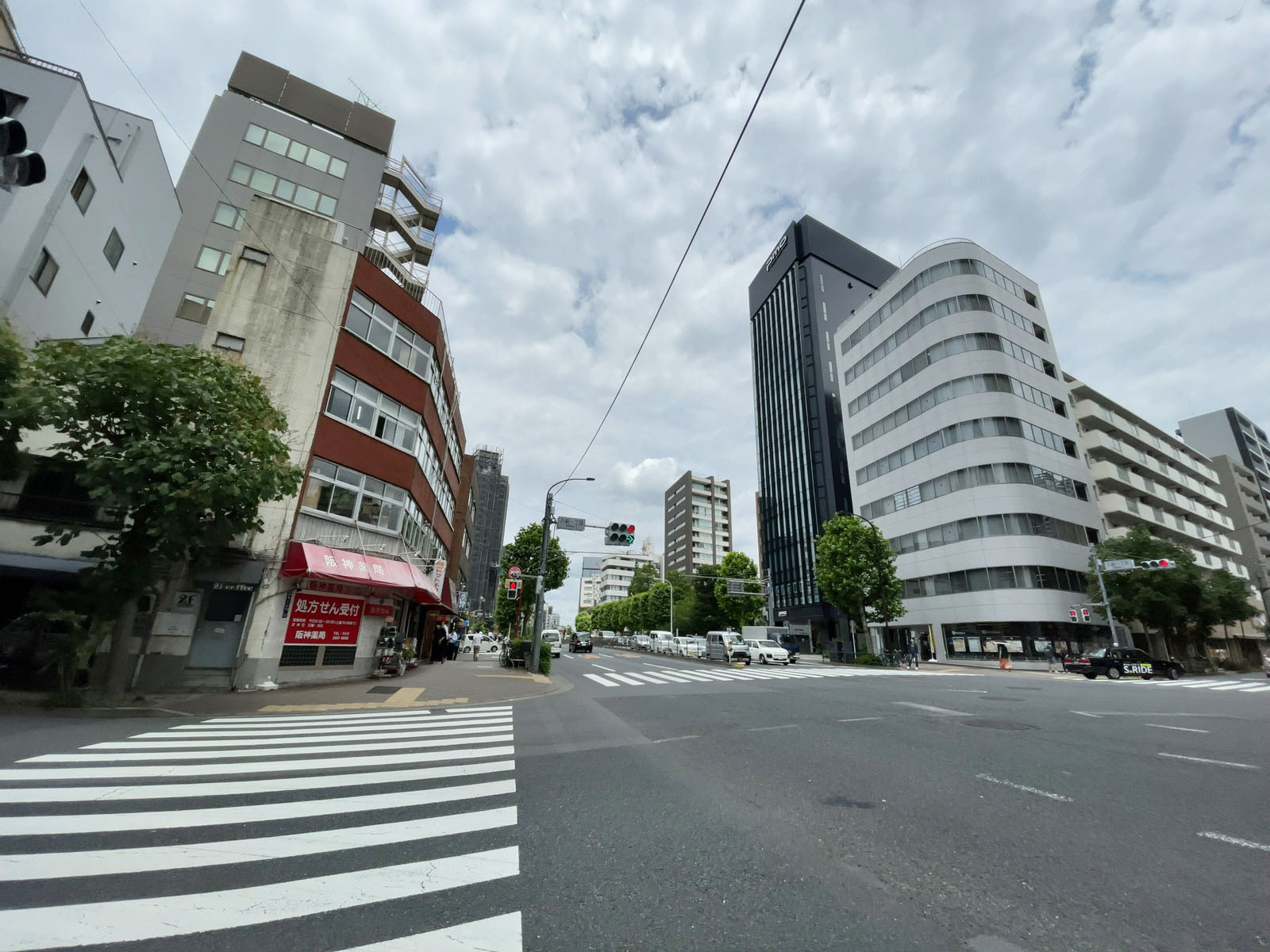 至近の新大橋通り