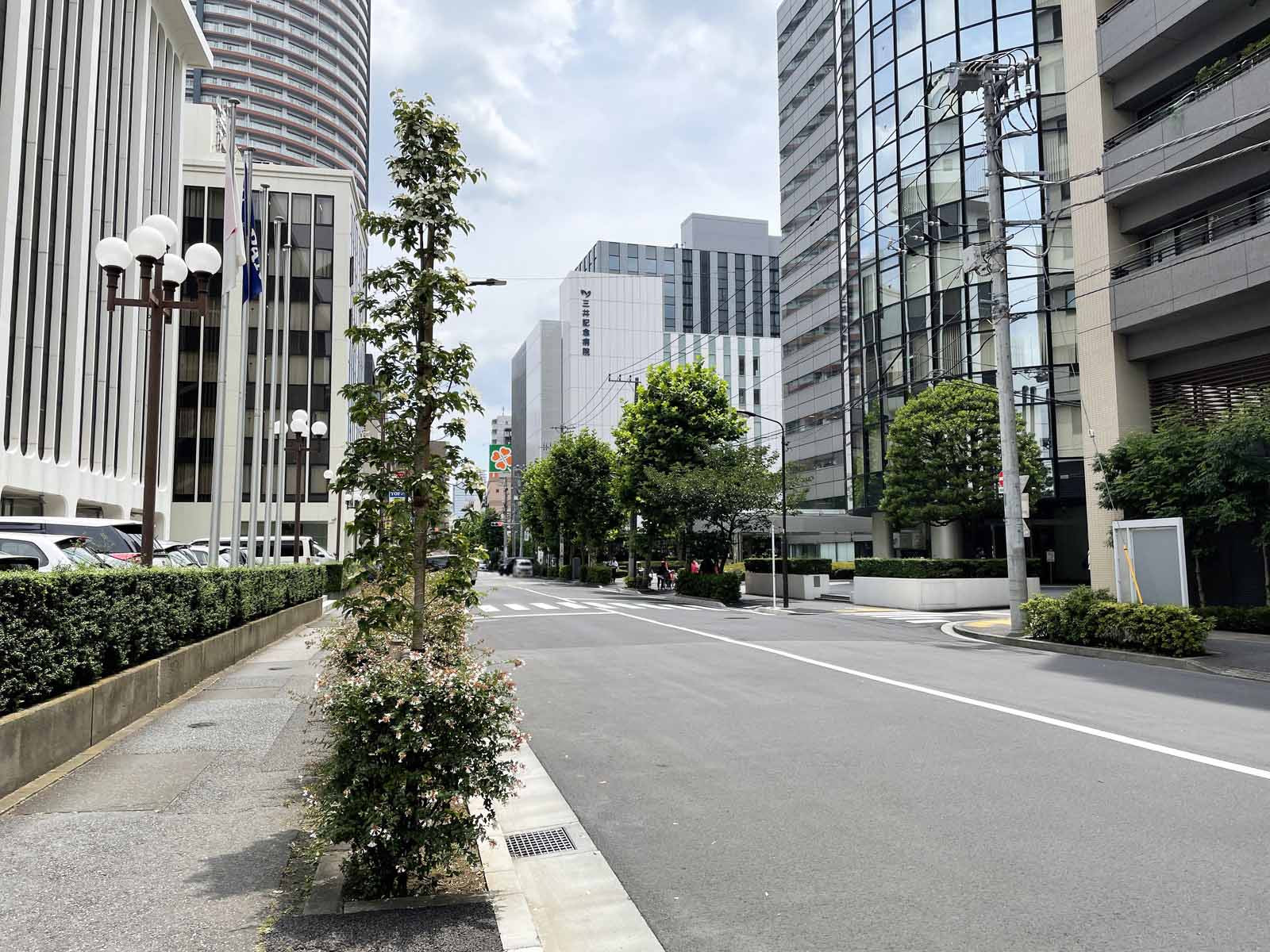 森光ビル前面の通り