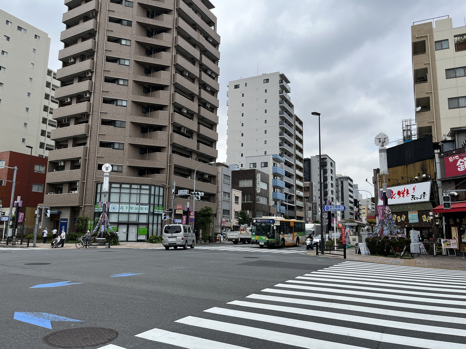 付近の新大橋通り
