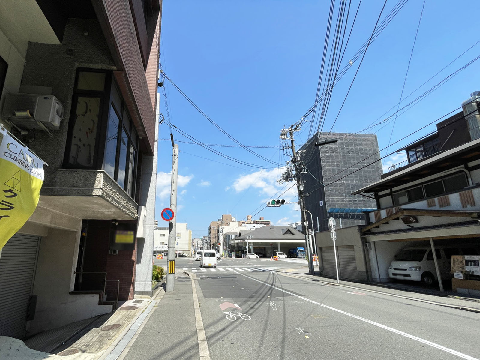 古川ビル前面の通り