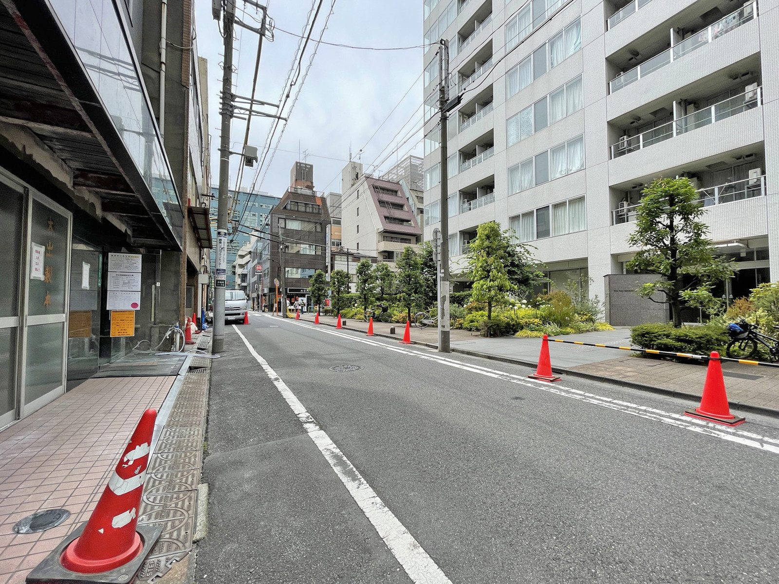 杉崎ビル前面の通り