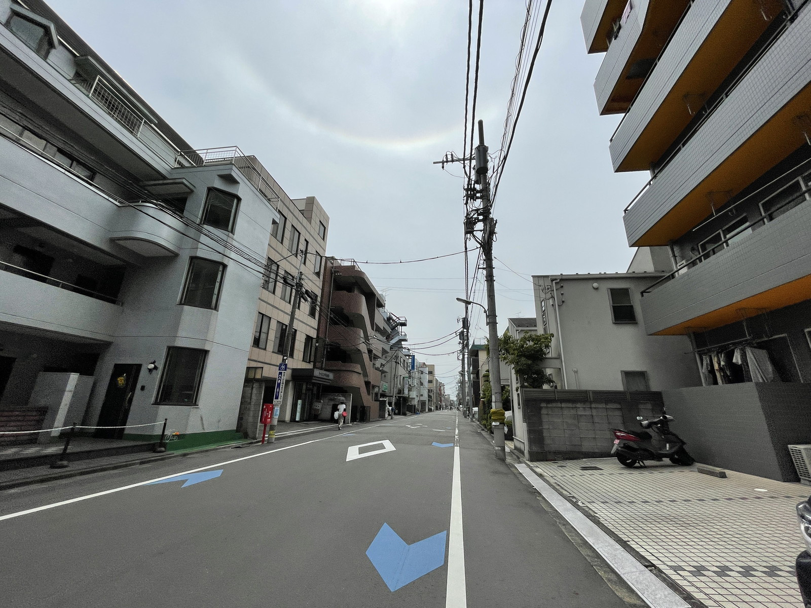 寺田野口ビル前面の通り