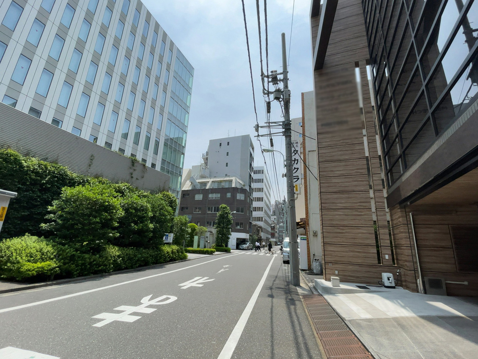 グリーンクロスビル前面の通り