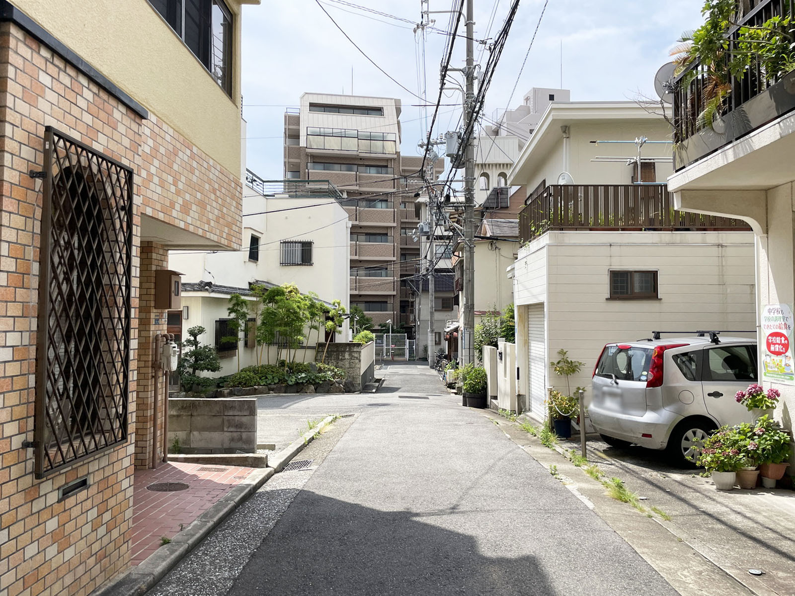 KTD花隈ビル前面の通り