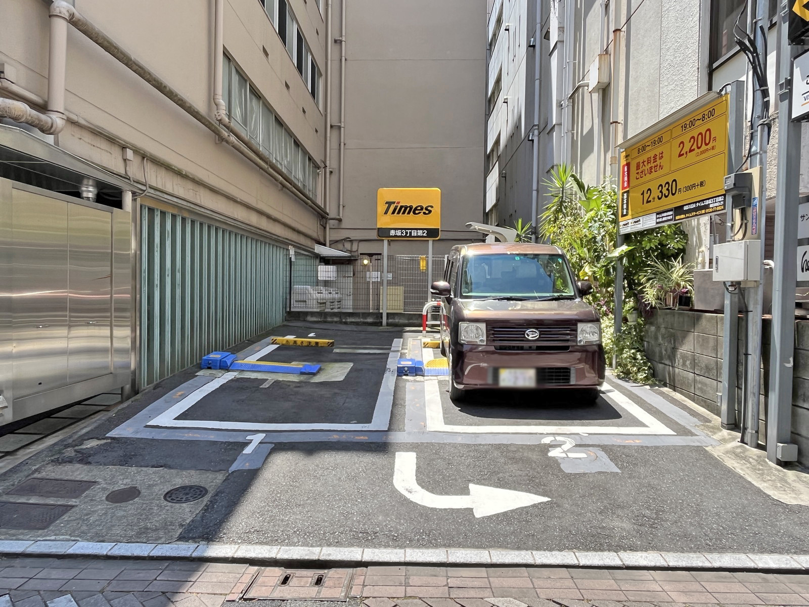 同じ並びのコインパーキング