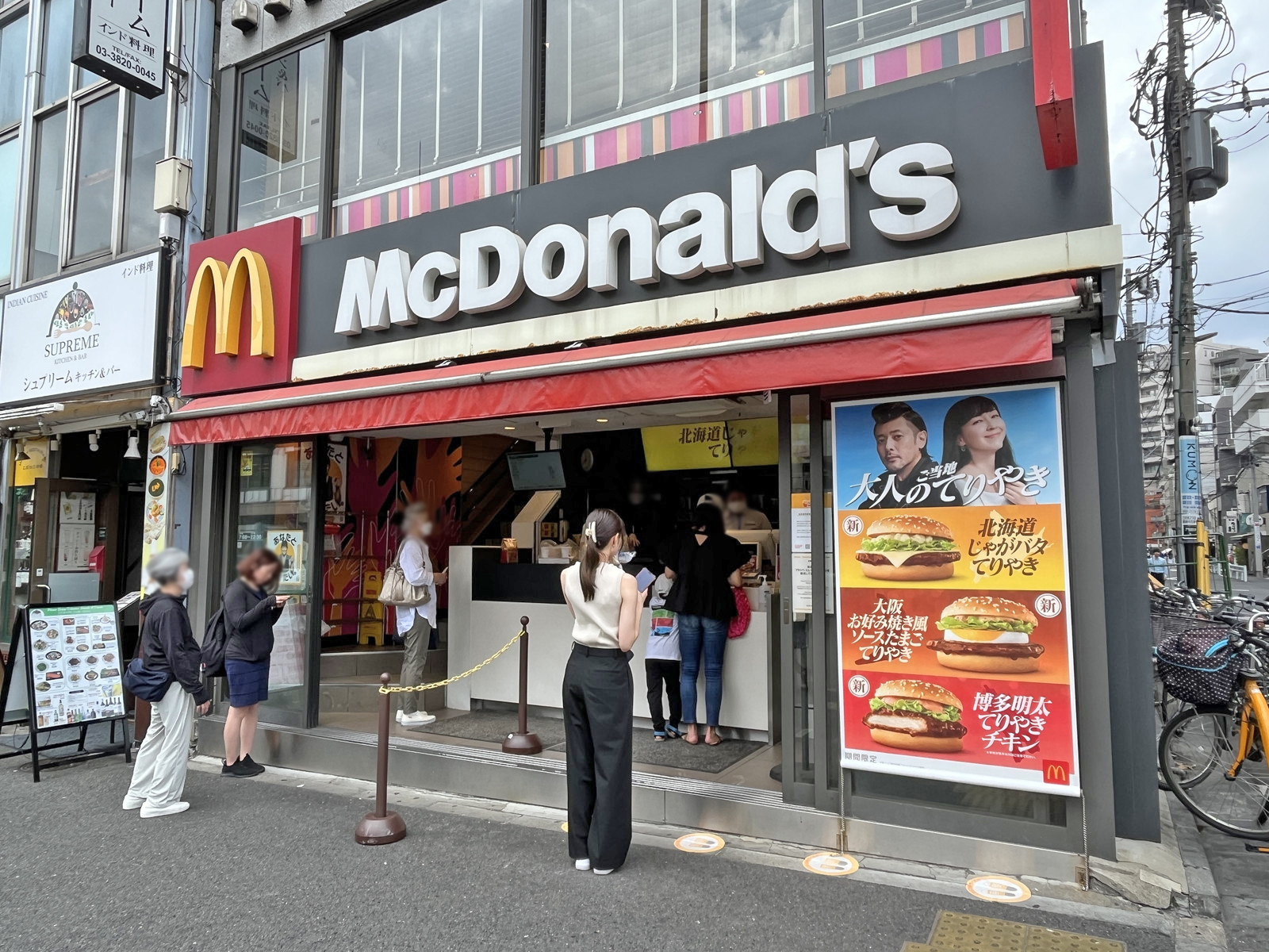 徒歩1分マクドナルドの門前仲町店