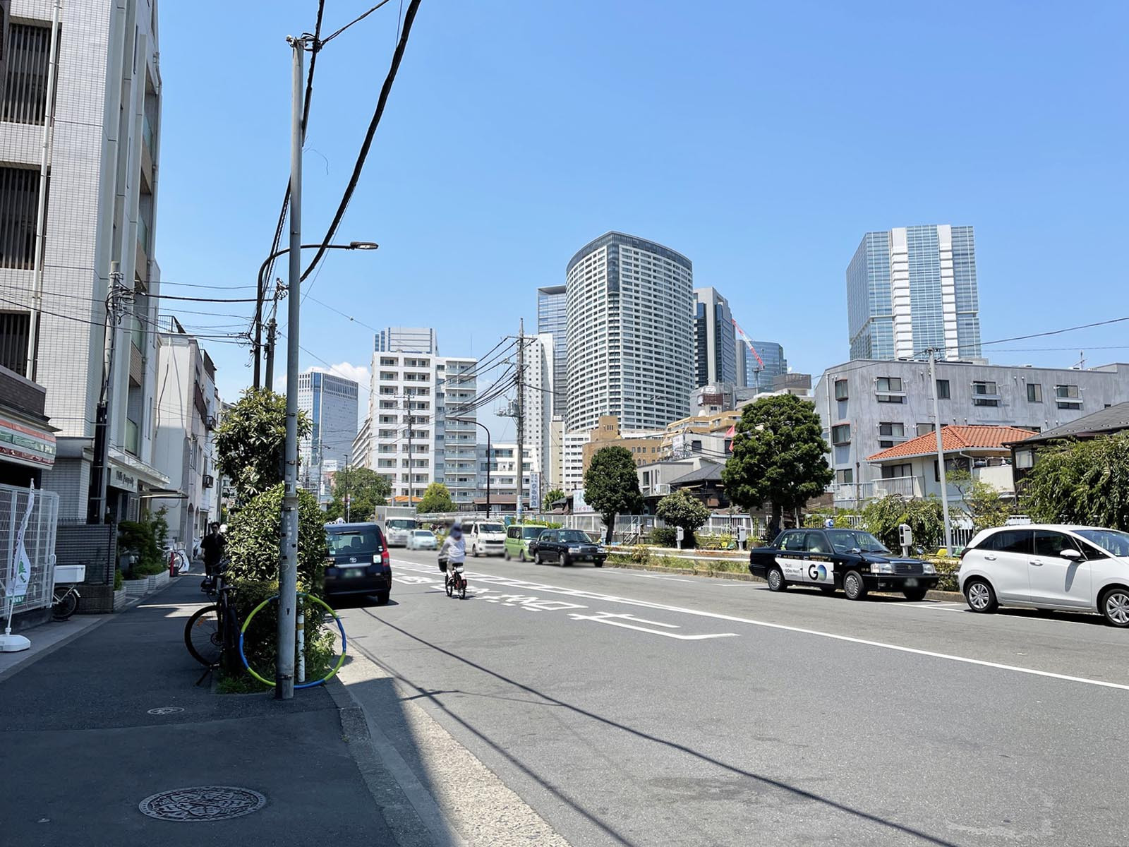 付近の八ツ山通り