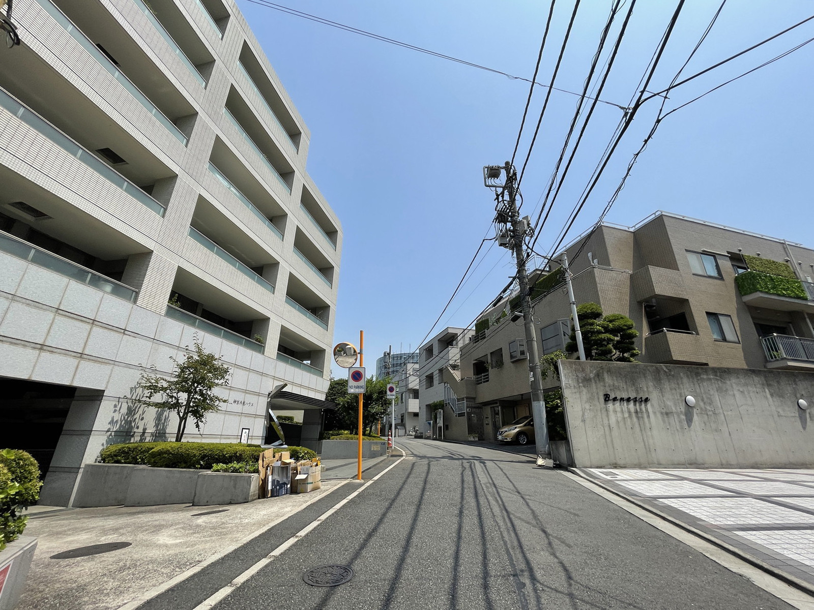 ベネッセビル前面の通り